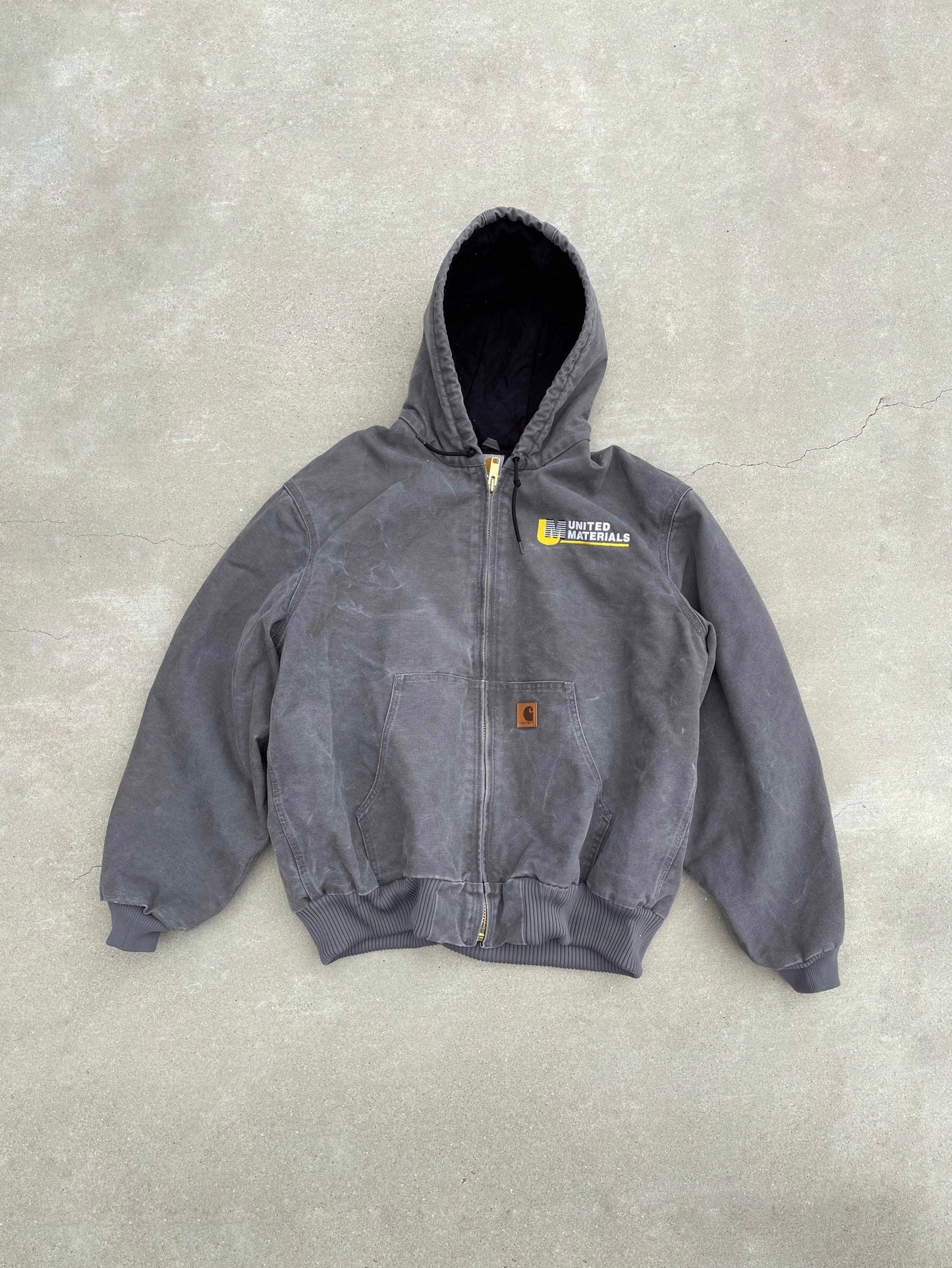 FADED GRAY HOODED CARHARTT JACKET