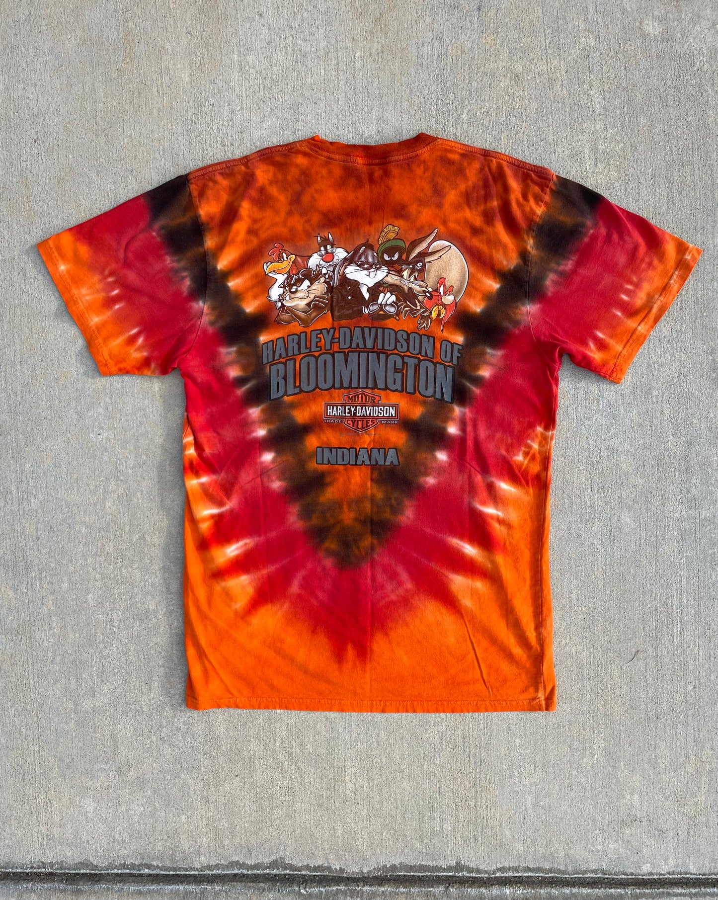 TYE-DYE HARLEY DAVIDSON LOONEY TUNES SHIRT