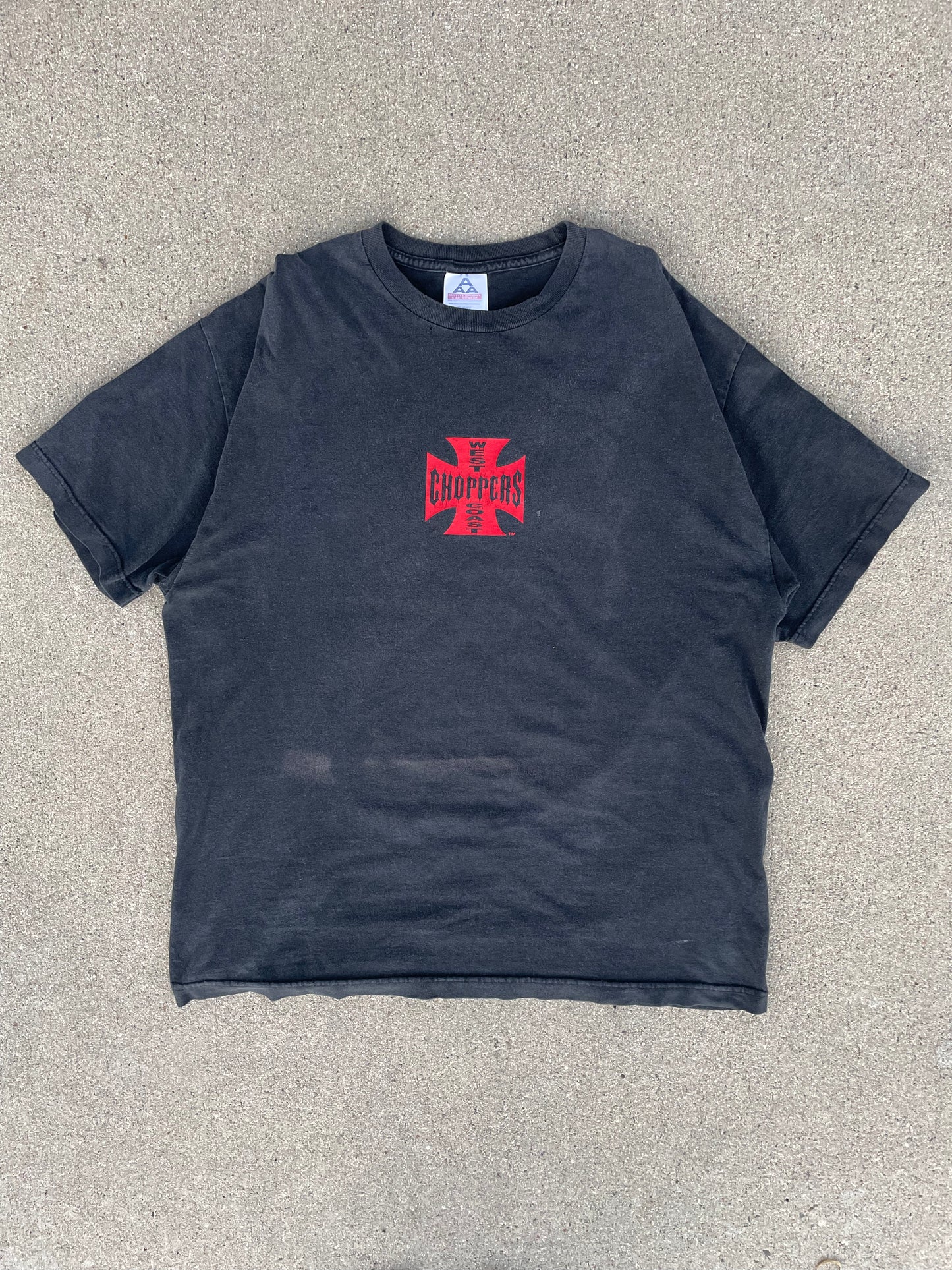 VINTAGE WEST COAST CHOPPERS FADED GRAPHIC TEE-2000s