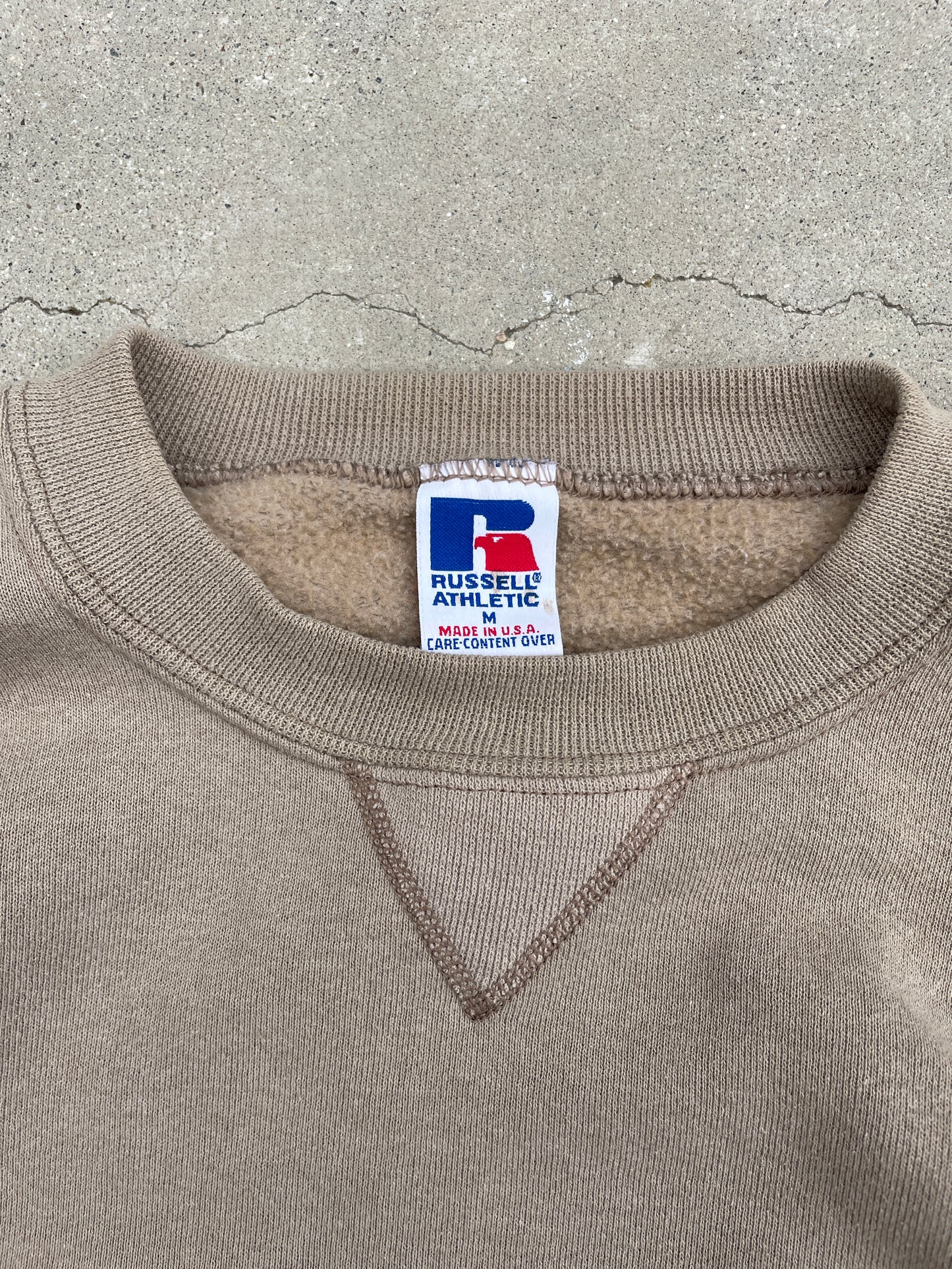TAN RUSSELL SWEATSHIRT - 1990S