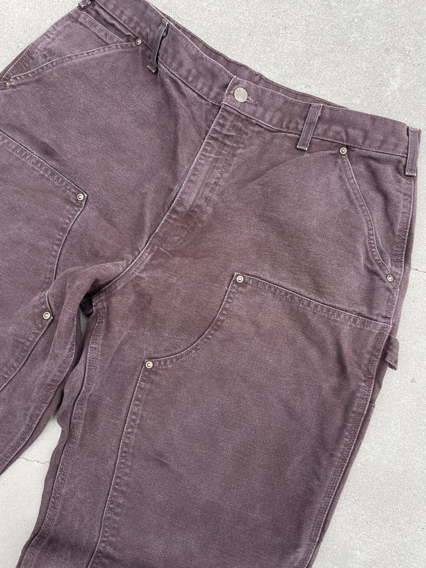 FADED BROWN CARHARTT DOUBLE KNEE PANTS