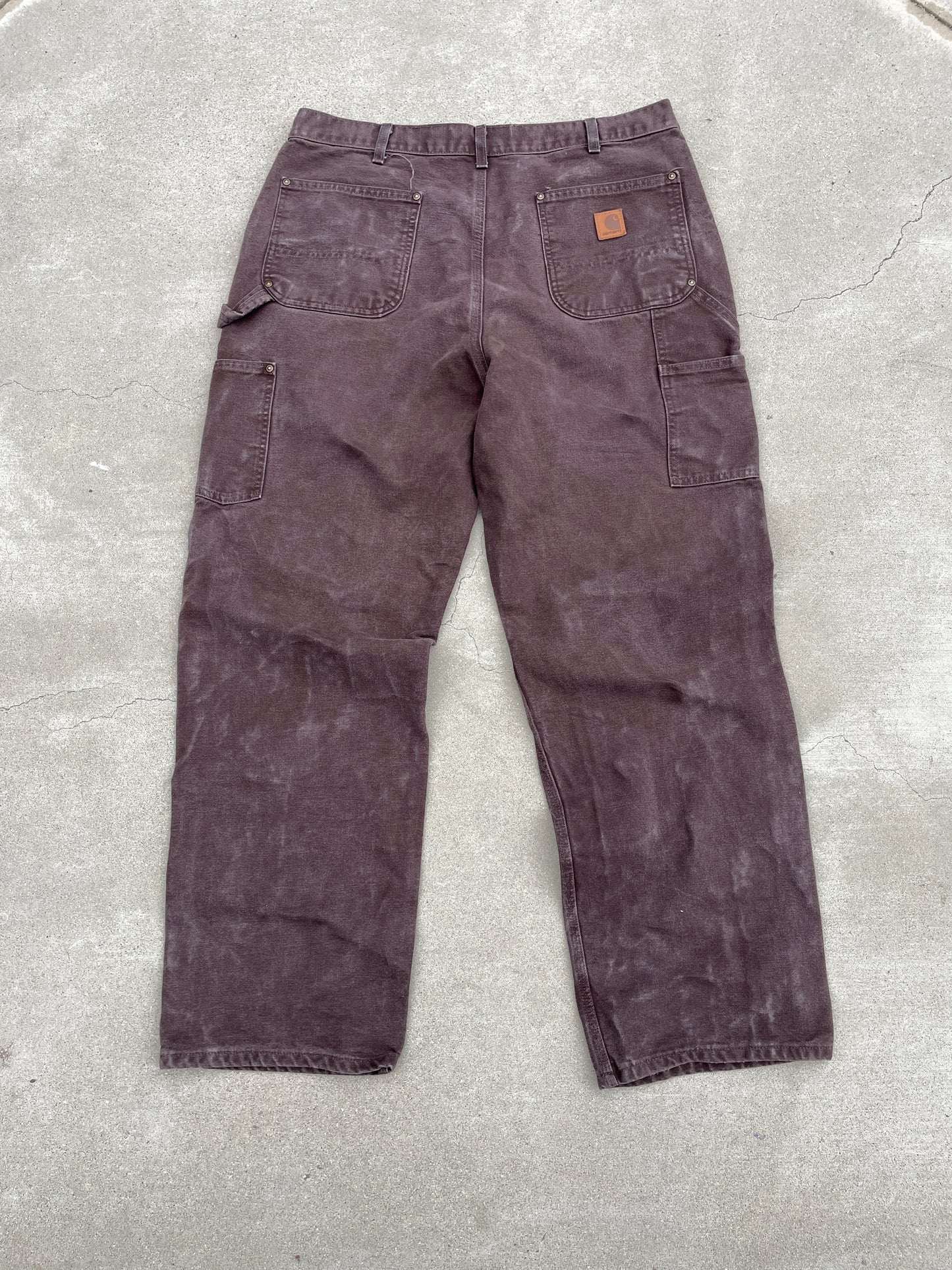 FADED BROWN CARHARTT DOUBLE KNEE PANTS