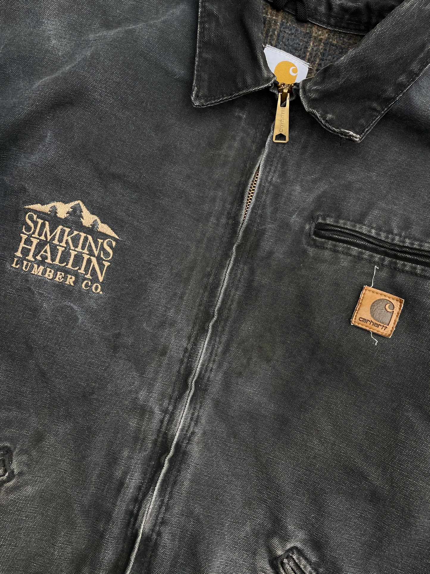 FADED BLACK CARHARTT DETROIT JACKET