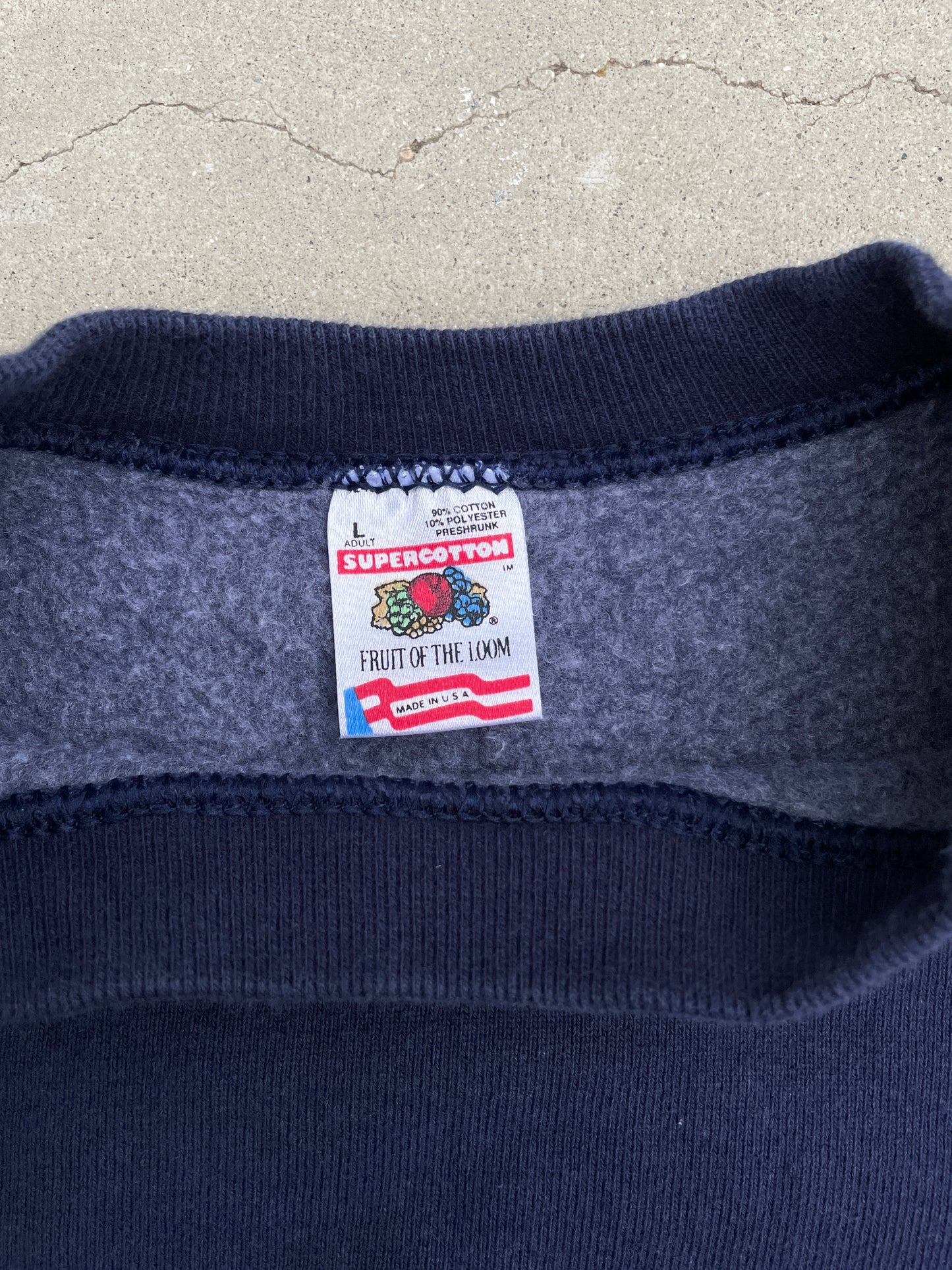 NAVY 'BMW' PULLOVER SWEATSHIRT - 2000S
