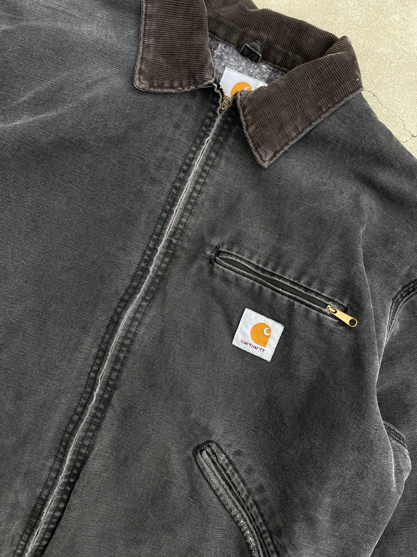 BLACK CARHARTT DETROIT JACKET