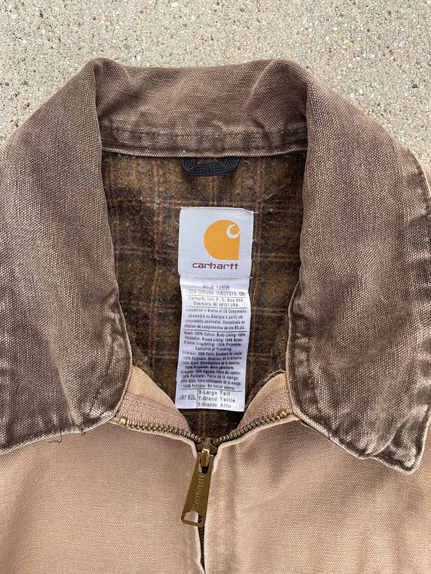 FADED BROWN CARHARTT DETROIT JACKET
