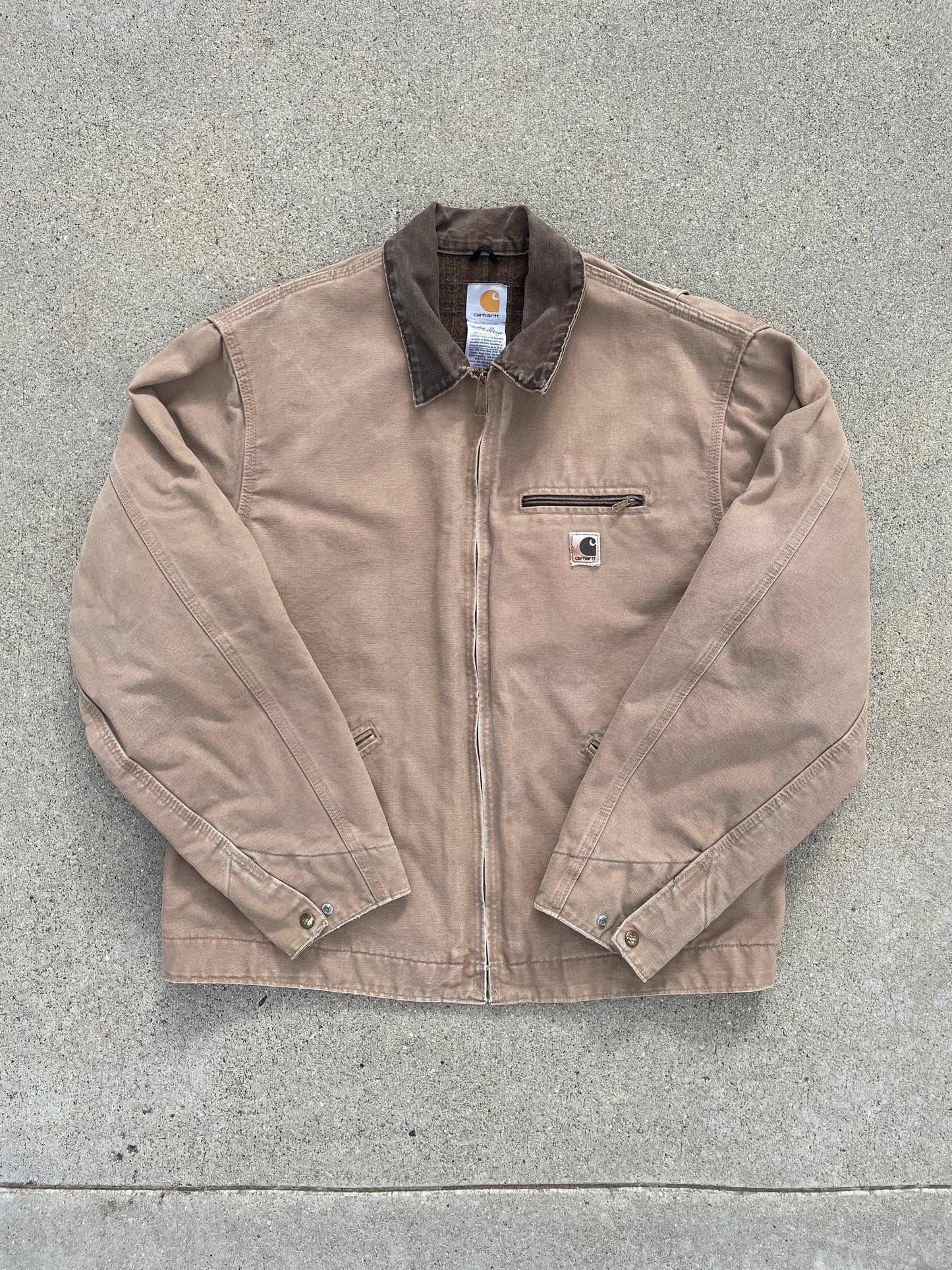 FADED BROWN CARHARTT DETROIT JACKET