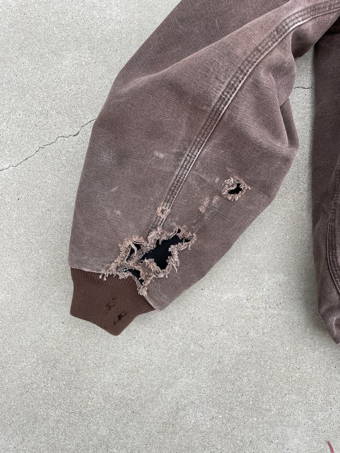 FADED BROWN HOODED CARHARTT JACKET