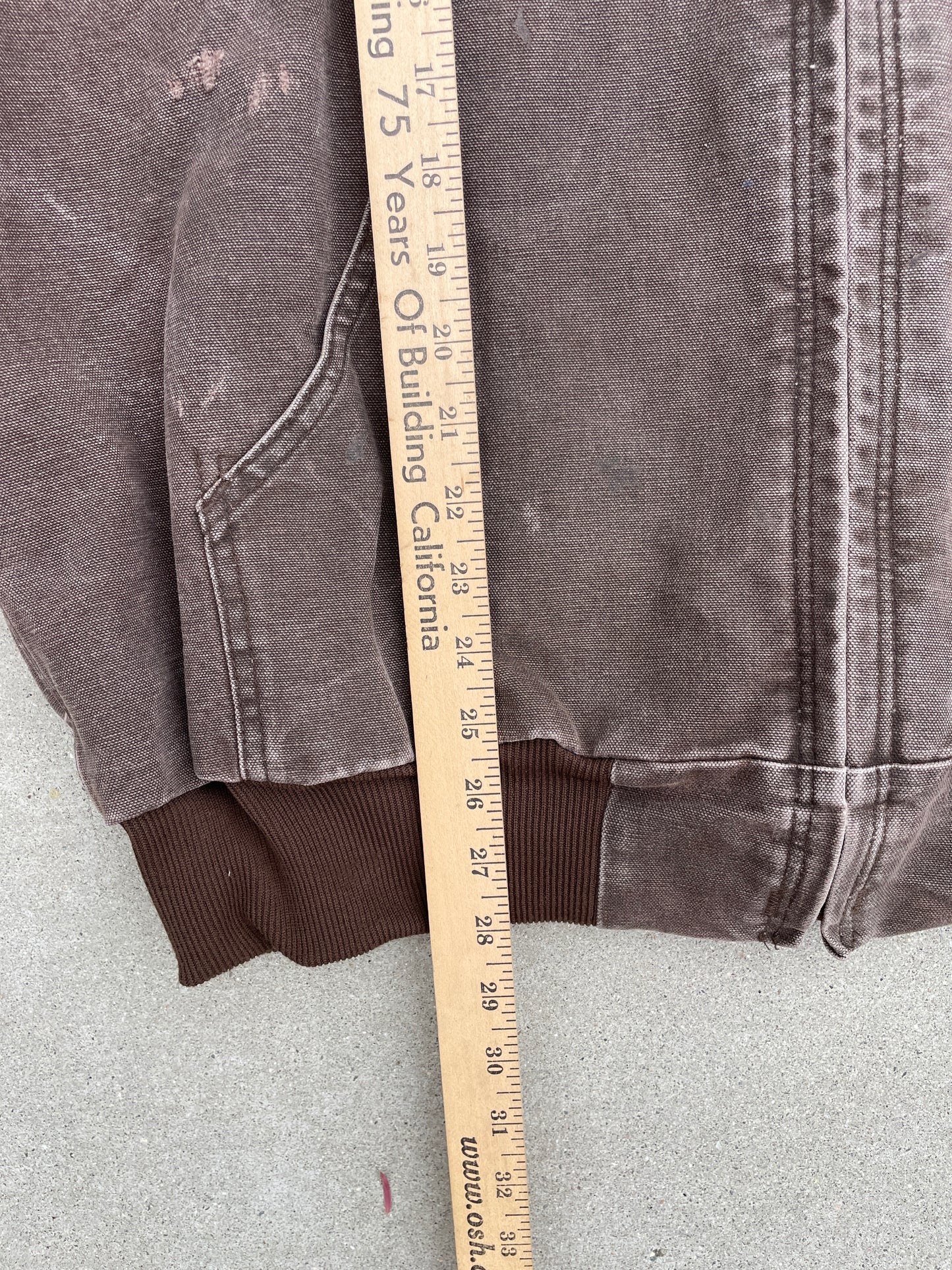 FADED BROWN HOODED CARHARTT JACKET