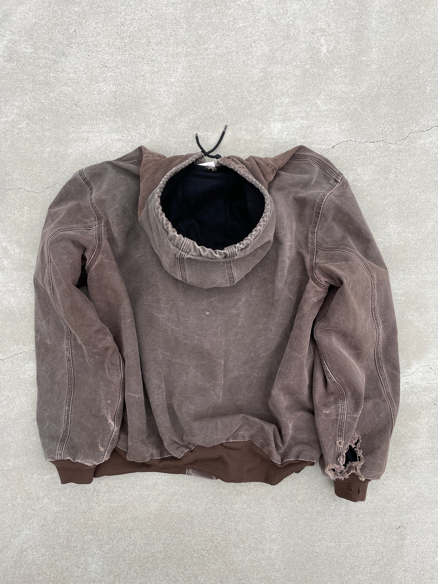 FADED BROWN HOODED CARHARTT JACKET