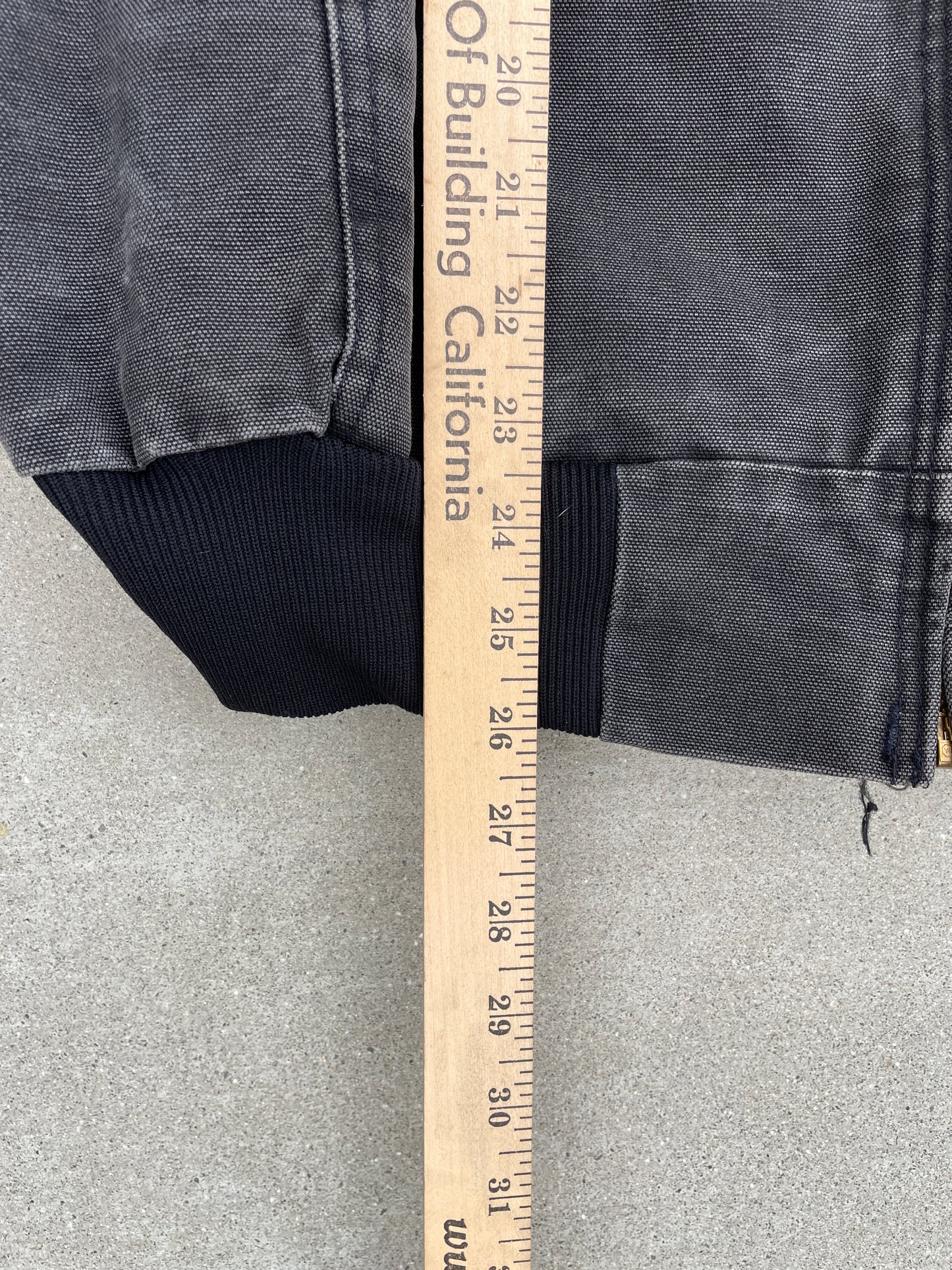 FADED BLACK HOODED CARHARTT JACKET