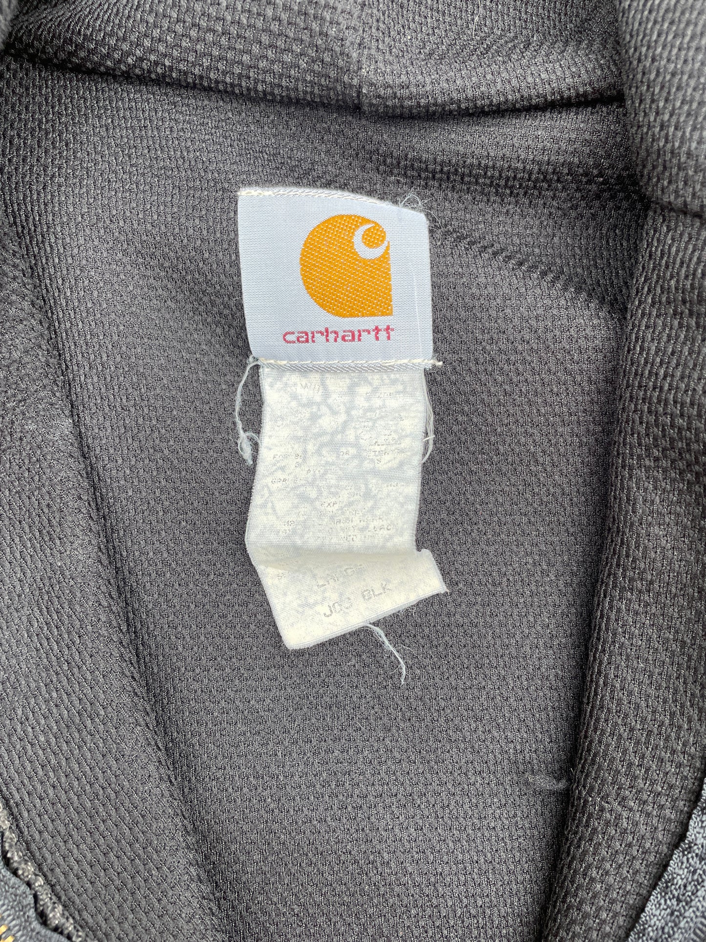 FADED BLACK CARHARTT HOODED JACKET