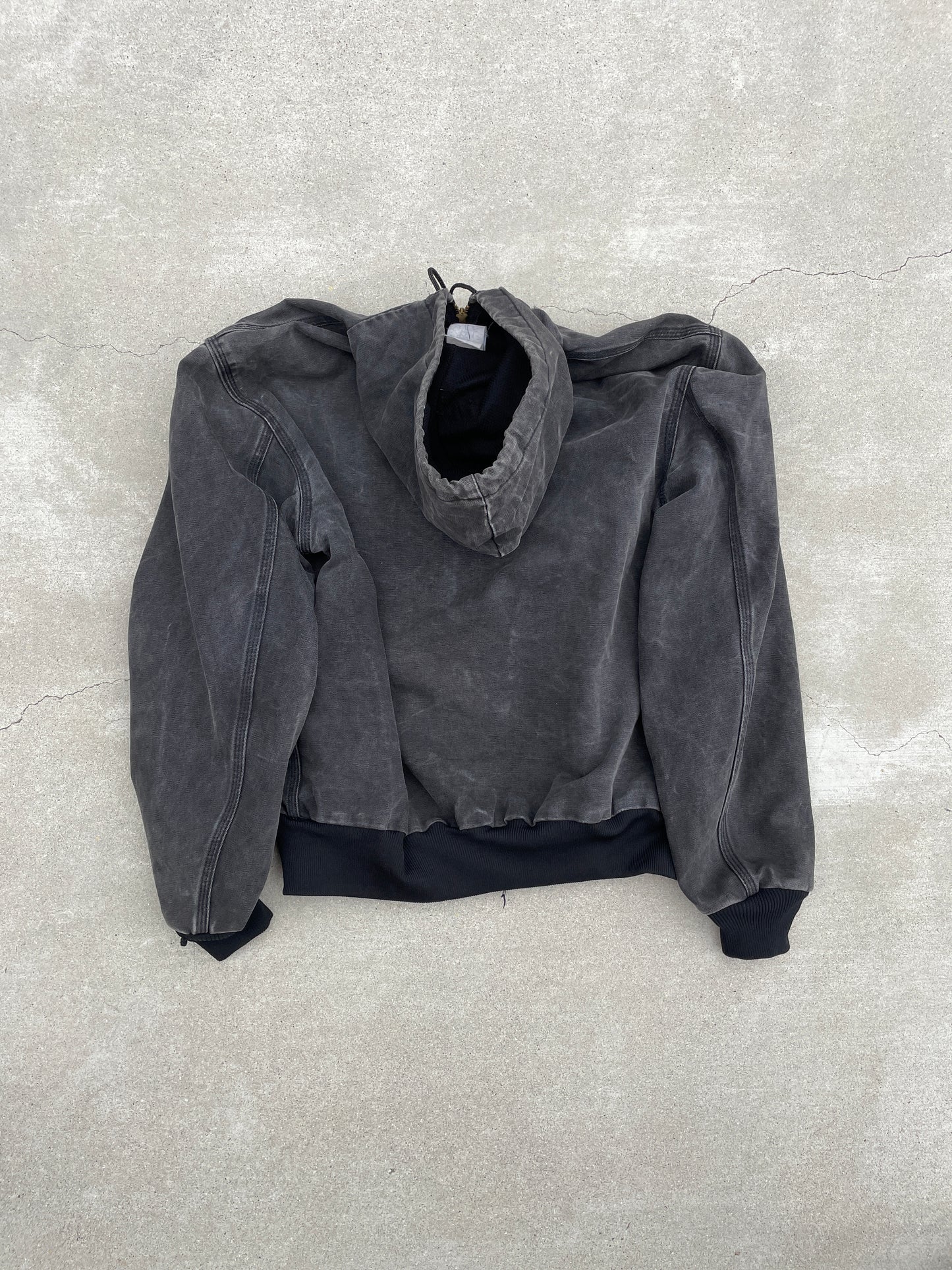 FADED BLACK HOODED CARHARTT JACKET