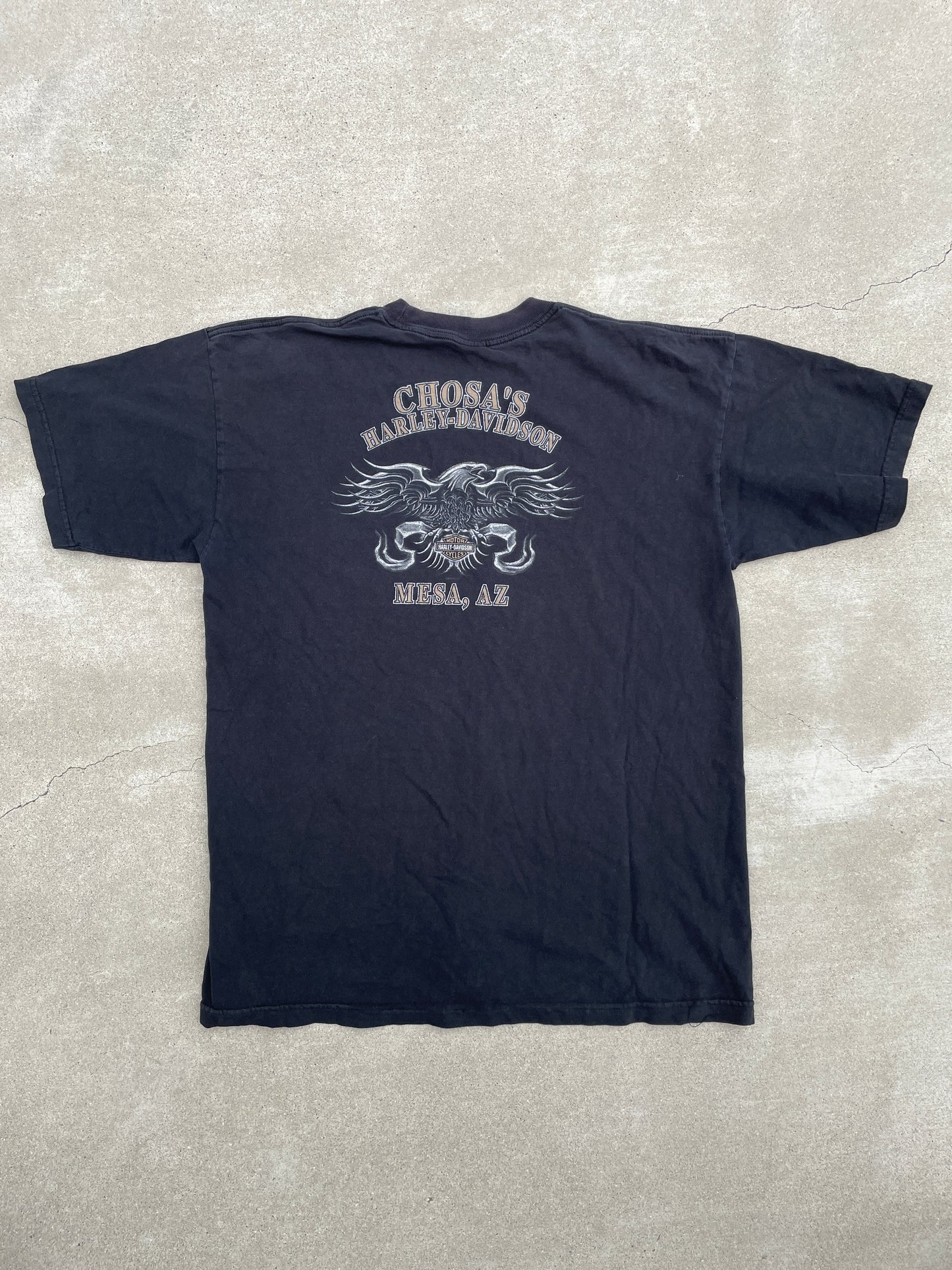 BLACK SKULL HARLEY DAVIDSON SHIRT