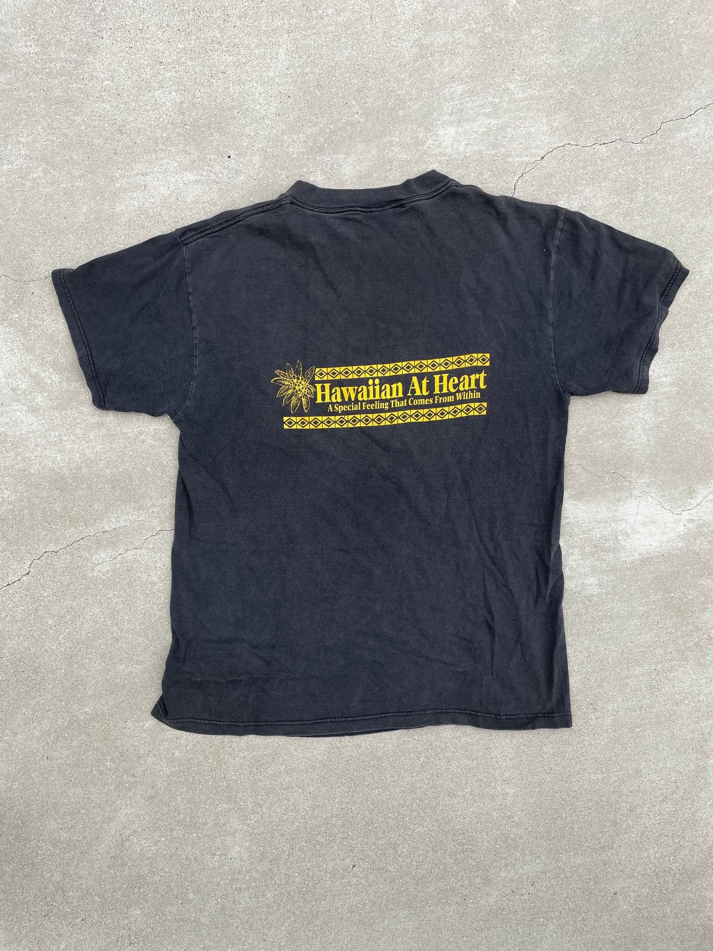 "HAWAIIAN WEAR" FADED BLACK SHIRT