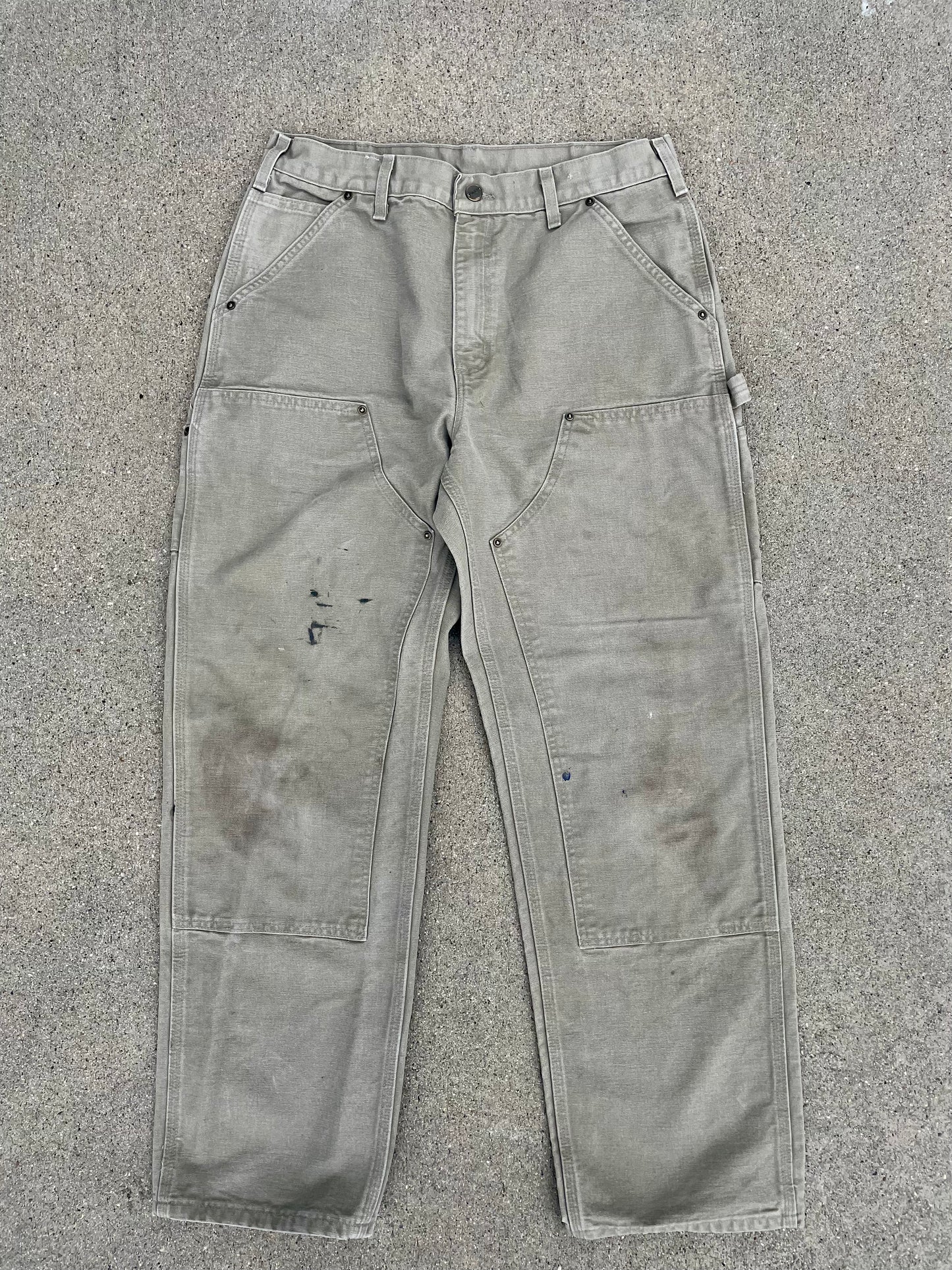 VINTAGE TAN CARHARTT DOUBLE KNEES-1990s