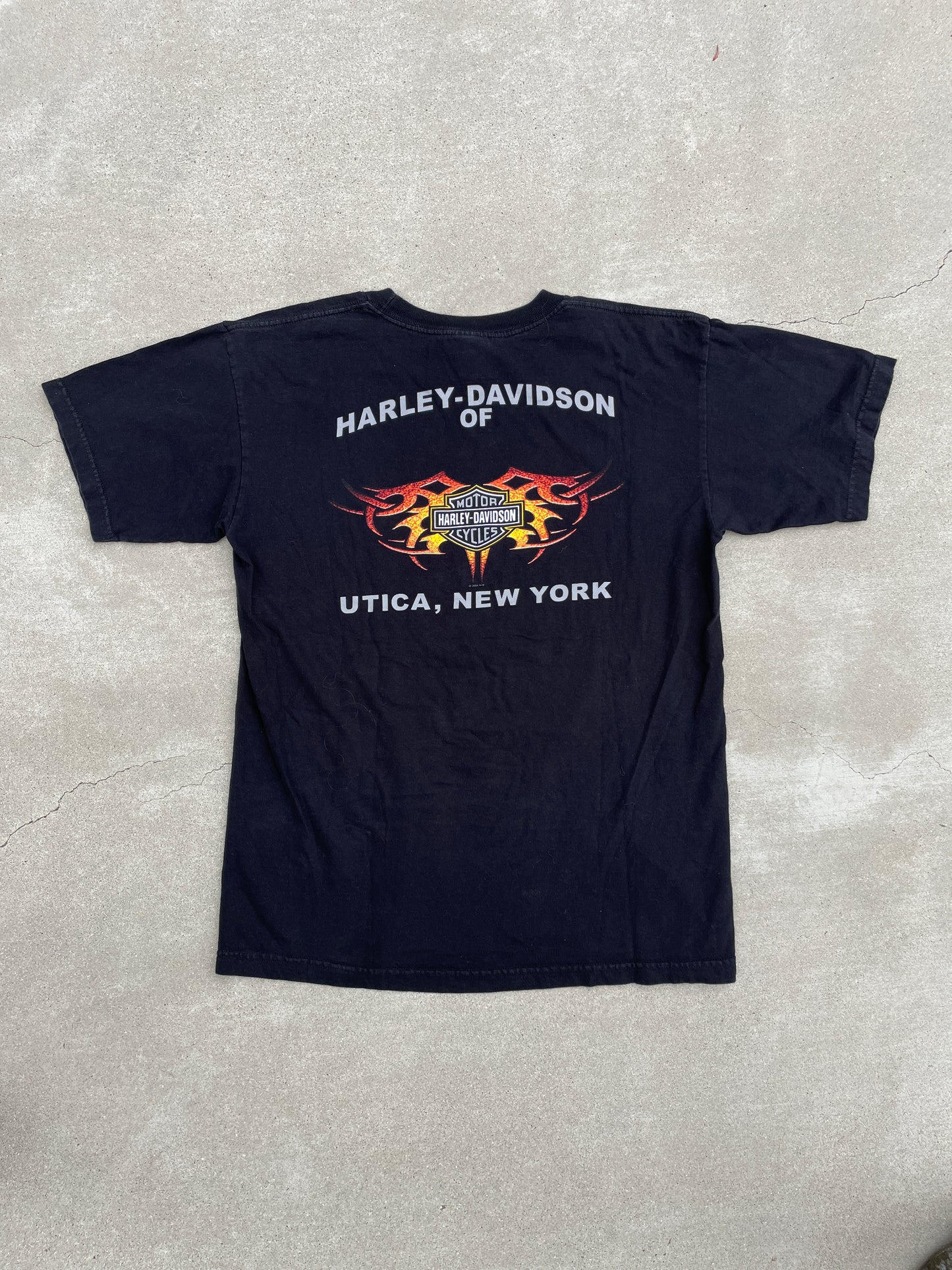 CHROME BLUE/YELLOW HARLEY DAVIDSON SHIRT