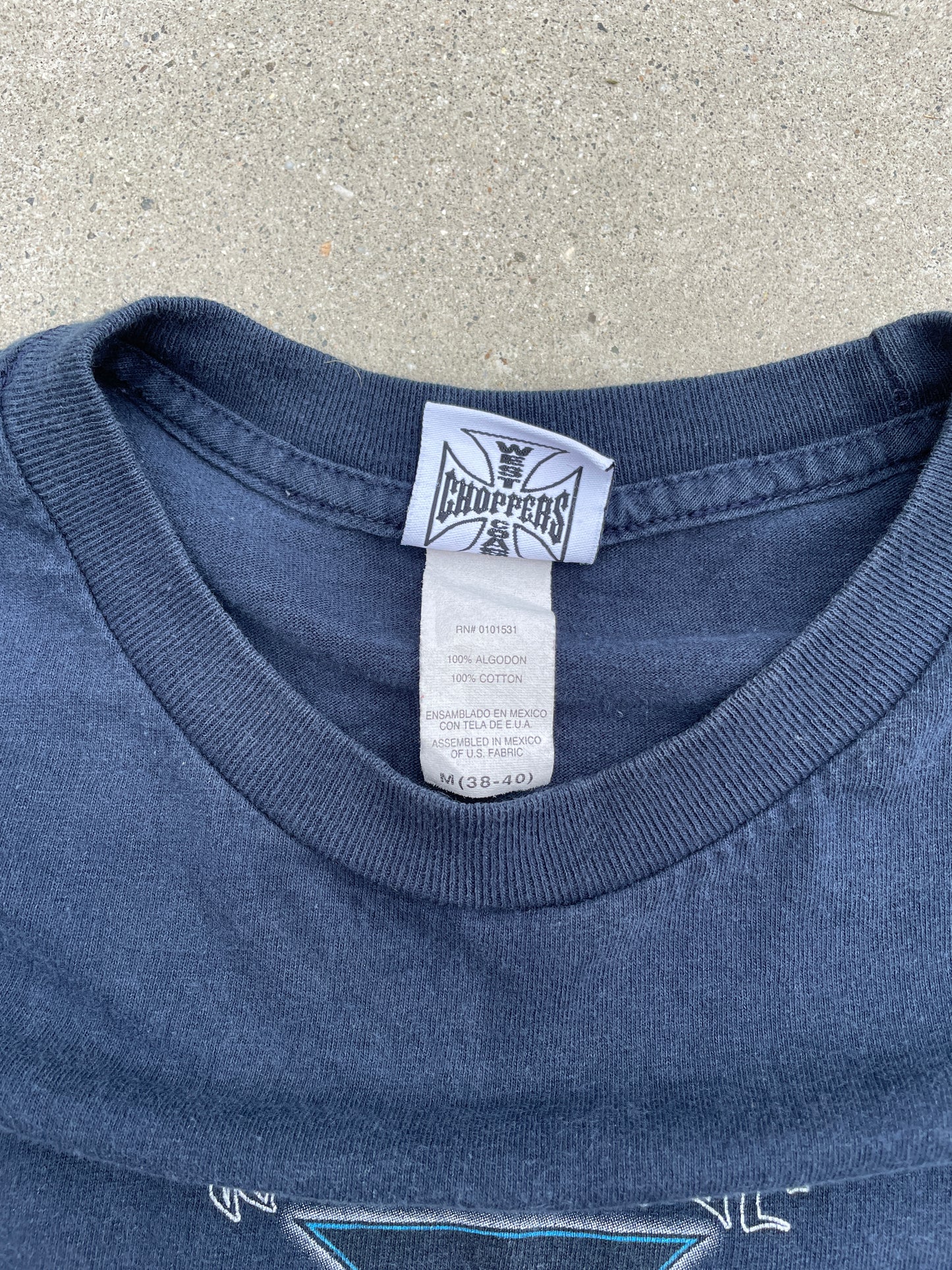 BLUE WEST COAST CHOPPERS LONG SLEEVE SHIRT