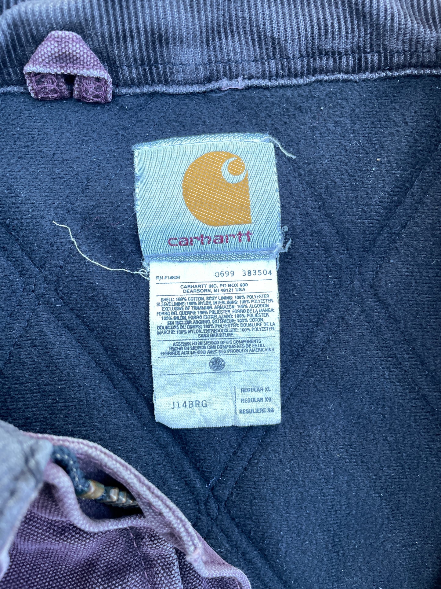MAROON SANTE FE CARHARTT JACKET