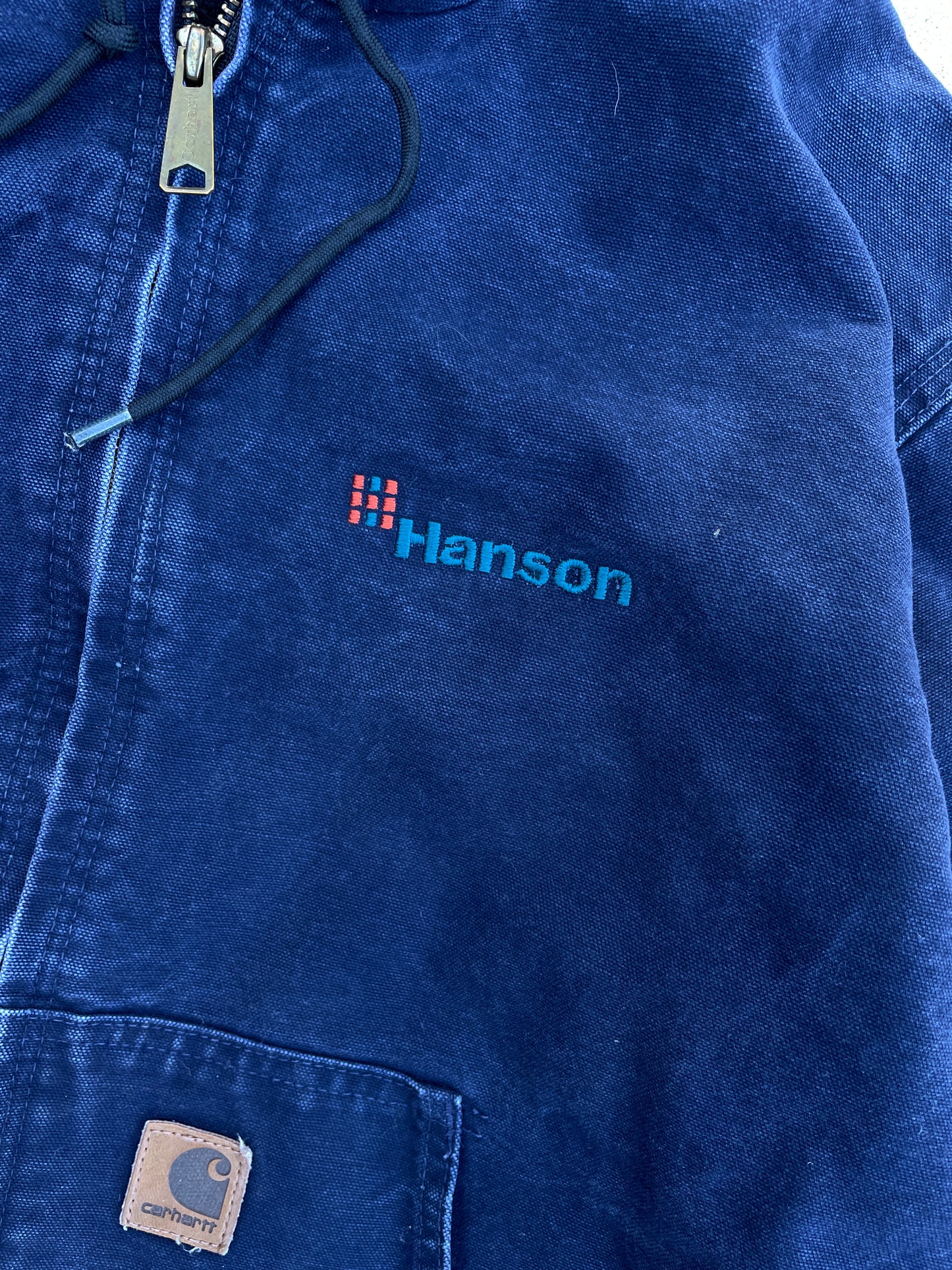 NAVY HOODED CARHARTT JACKET