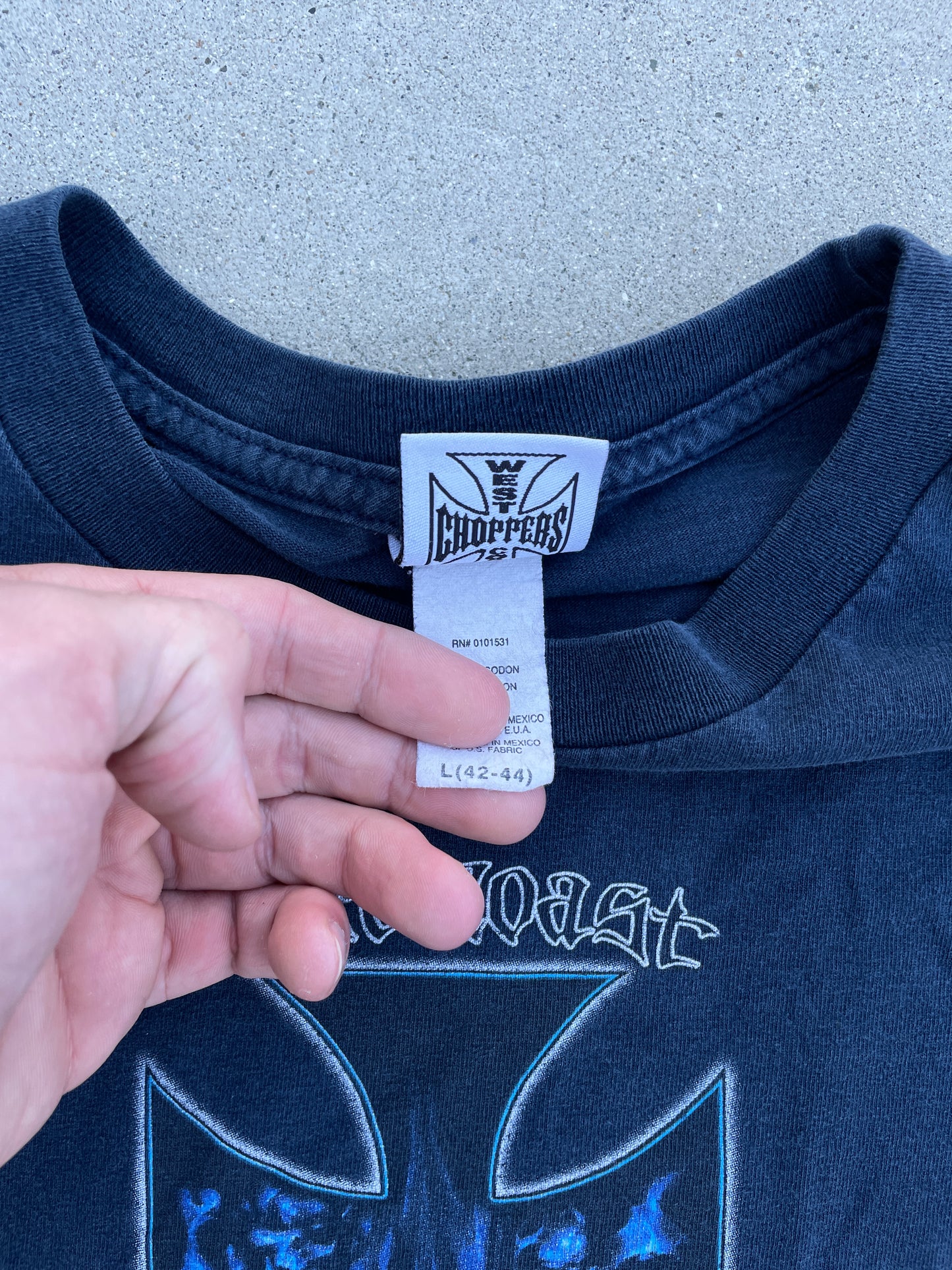 NAVY WEST COAST CHOPPERS SHIRT