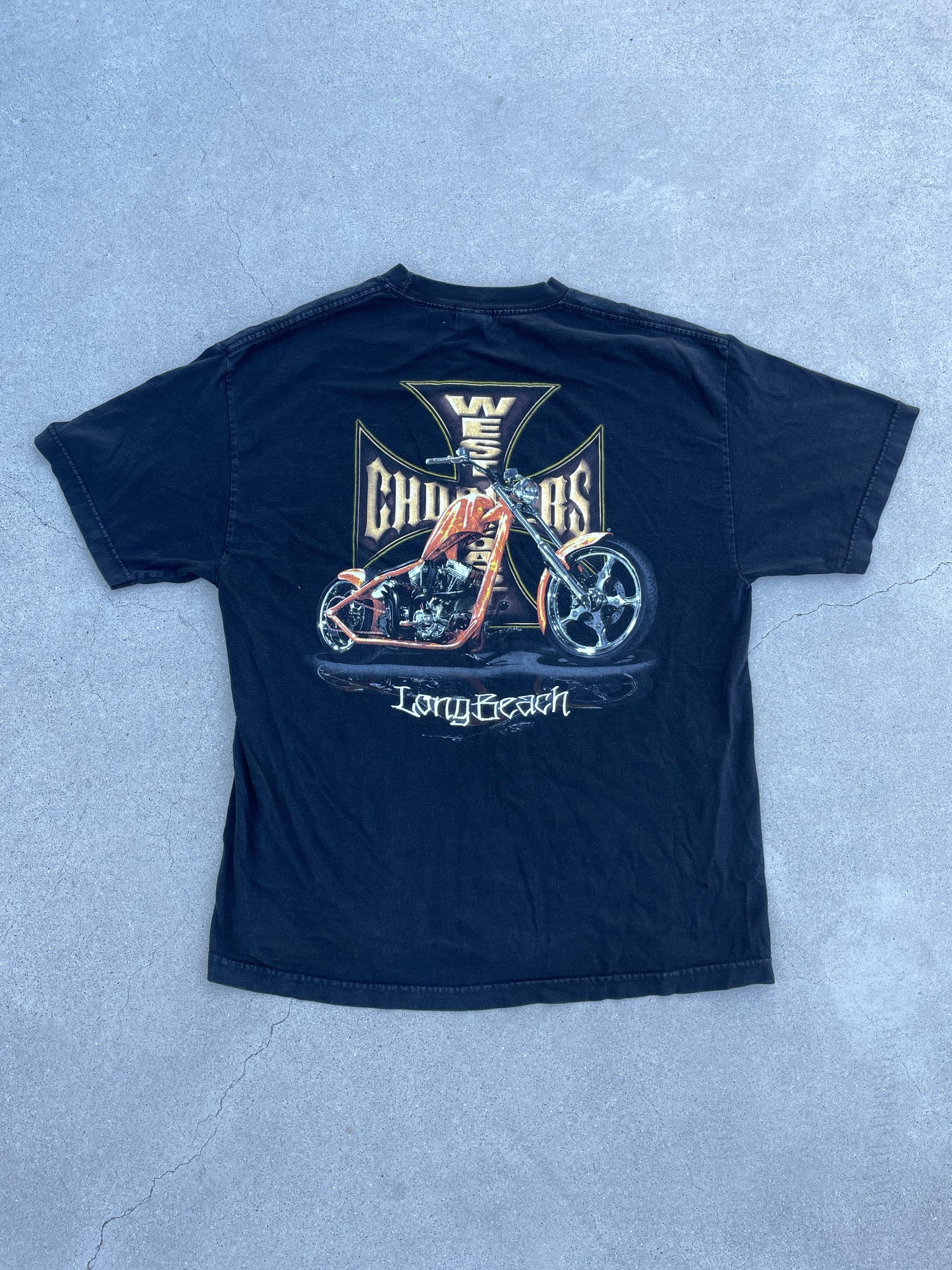 FADED BLACK WEST COAST CHOPPERS SHIRT