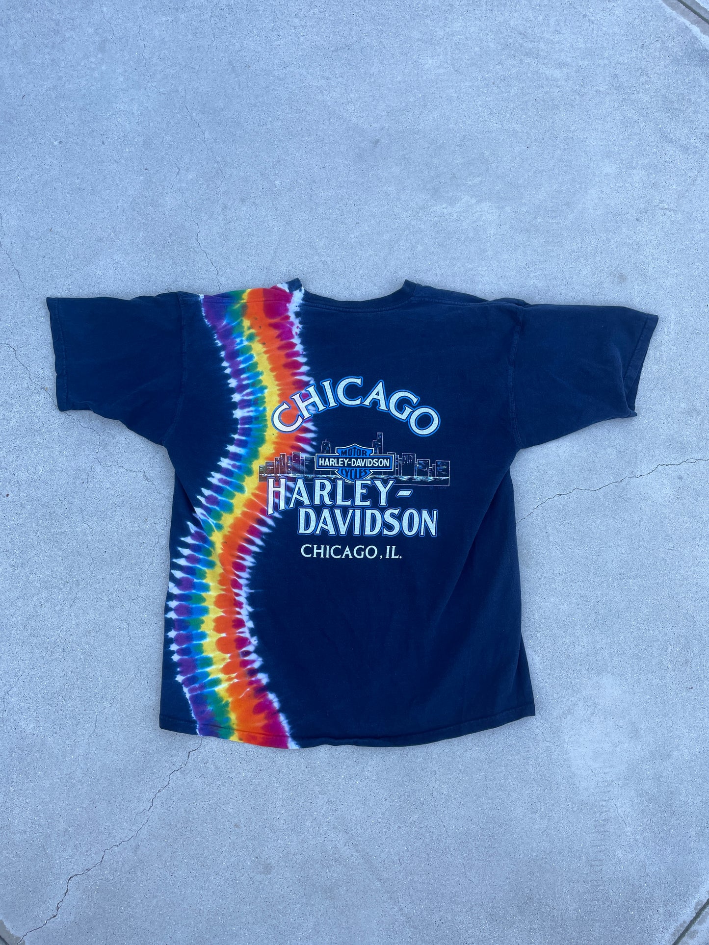 TIE DYE HARLEY DAVIDSON SHIRT