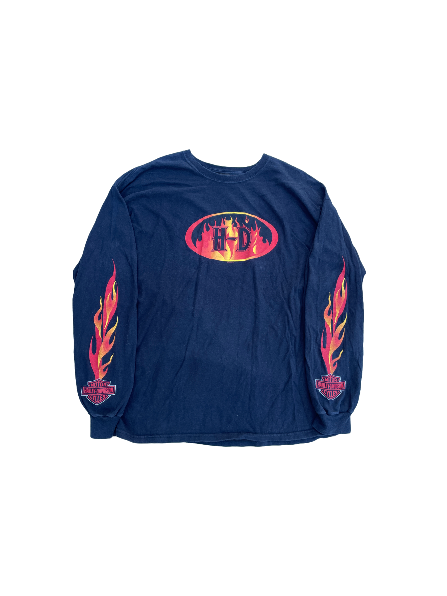 FLAME LONG SLEEVE HARLEY SHIRT