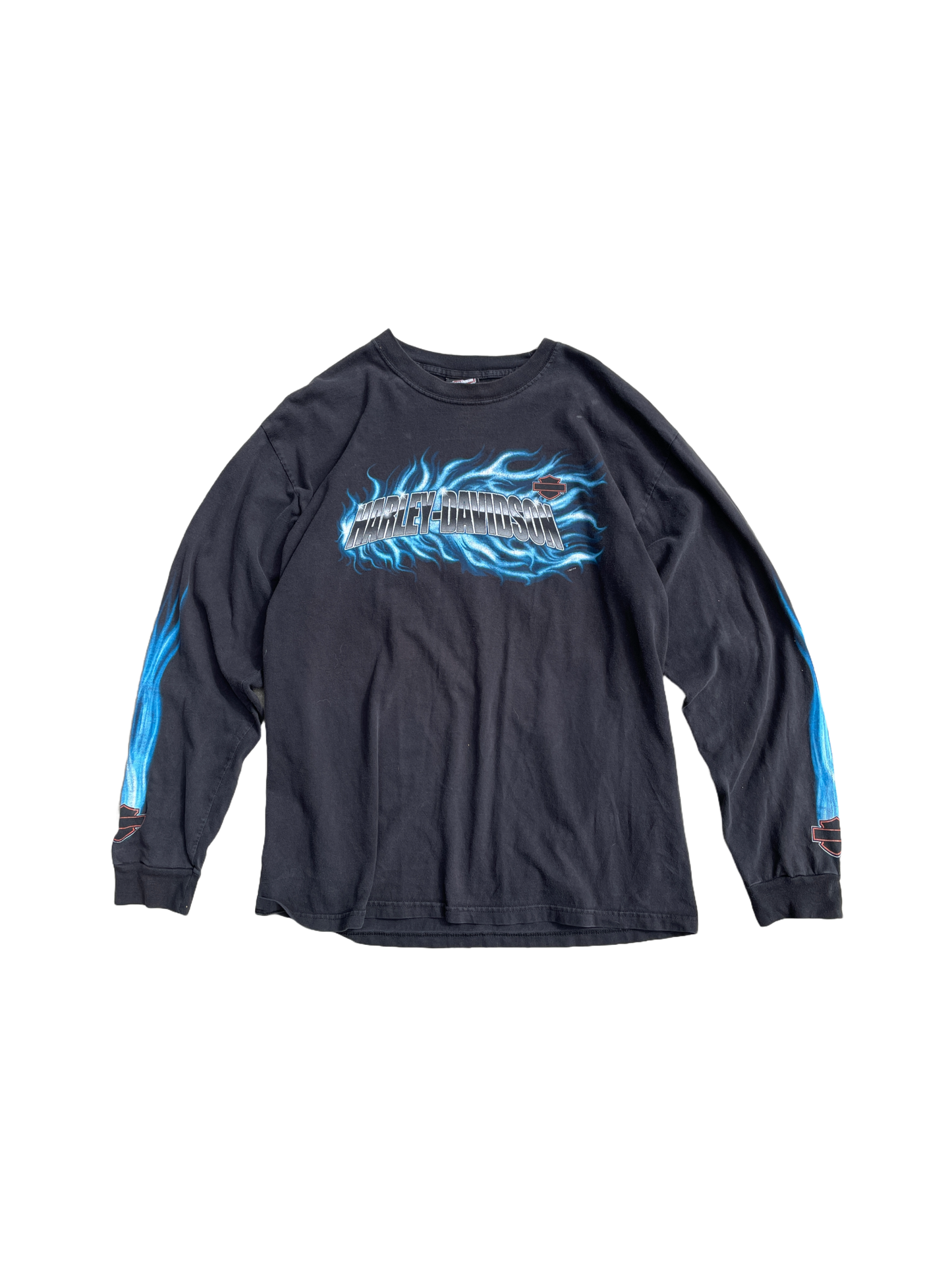 BLUE FLAME HARLEY DAVIDSON TEE