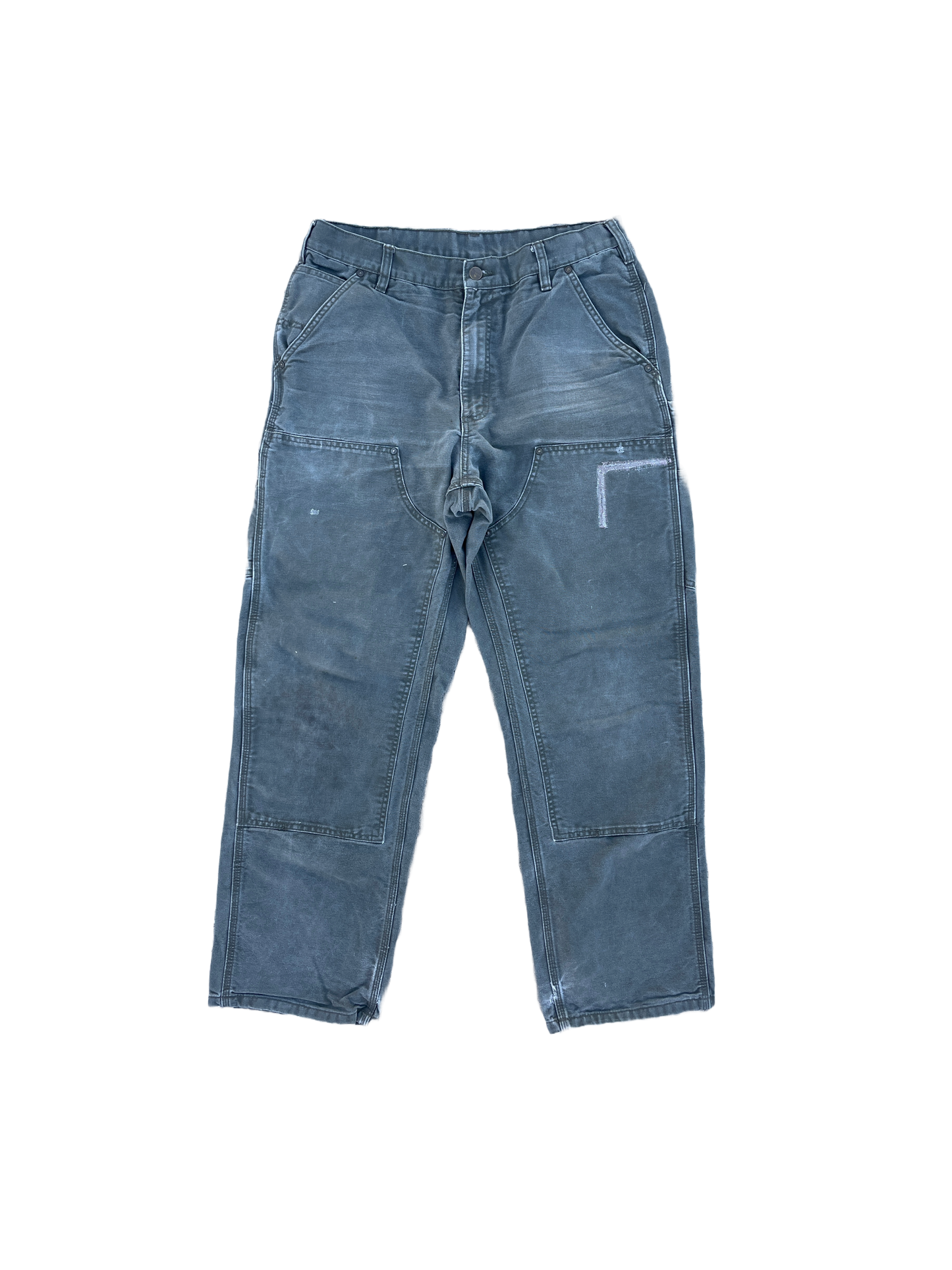 FADED GREEN CARHARTT DOUBLE KNEES