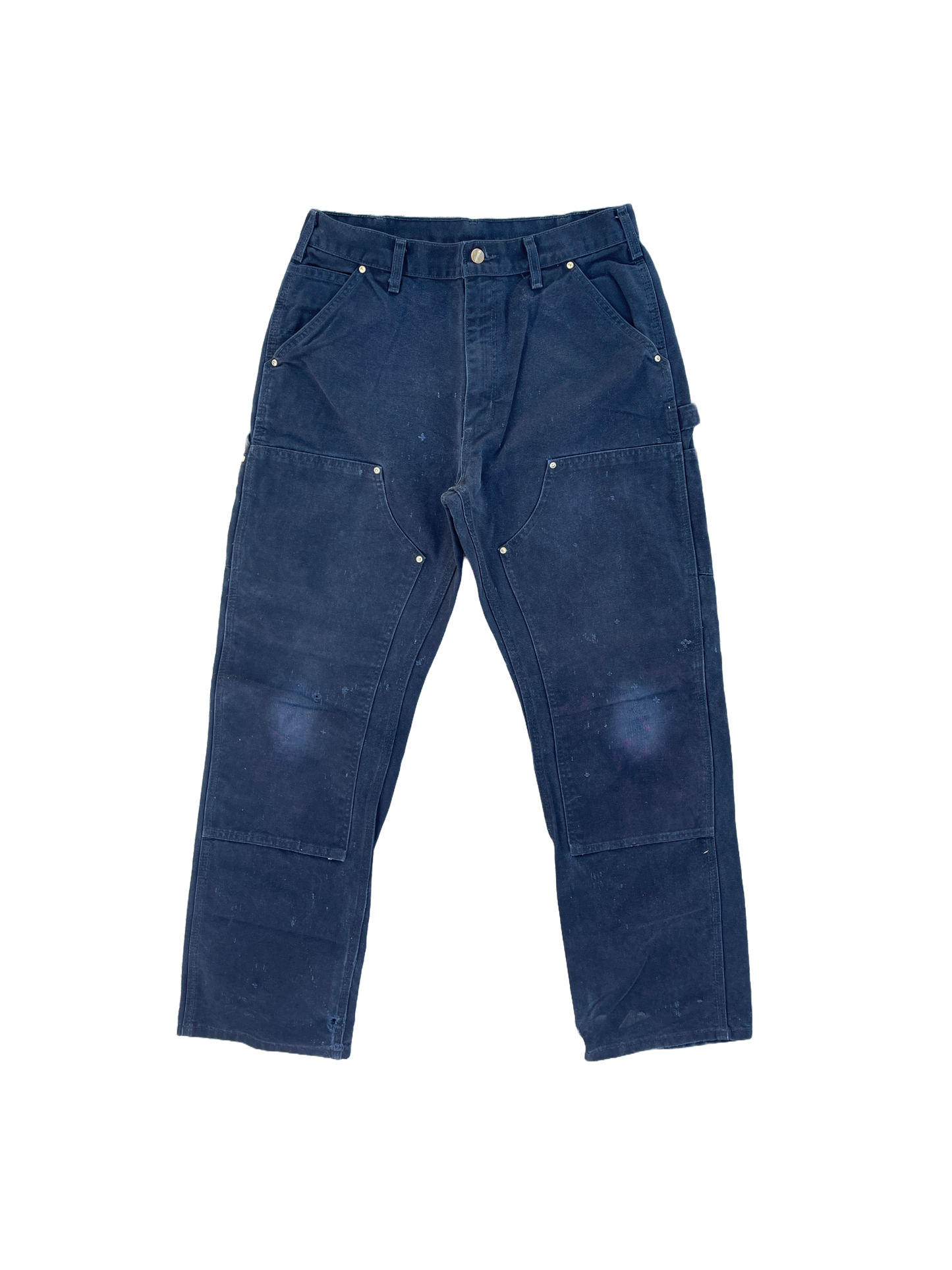 BLACK CARHARTT DOUBLE KNEE PANTS