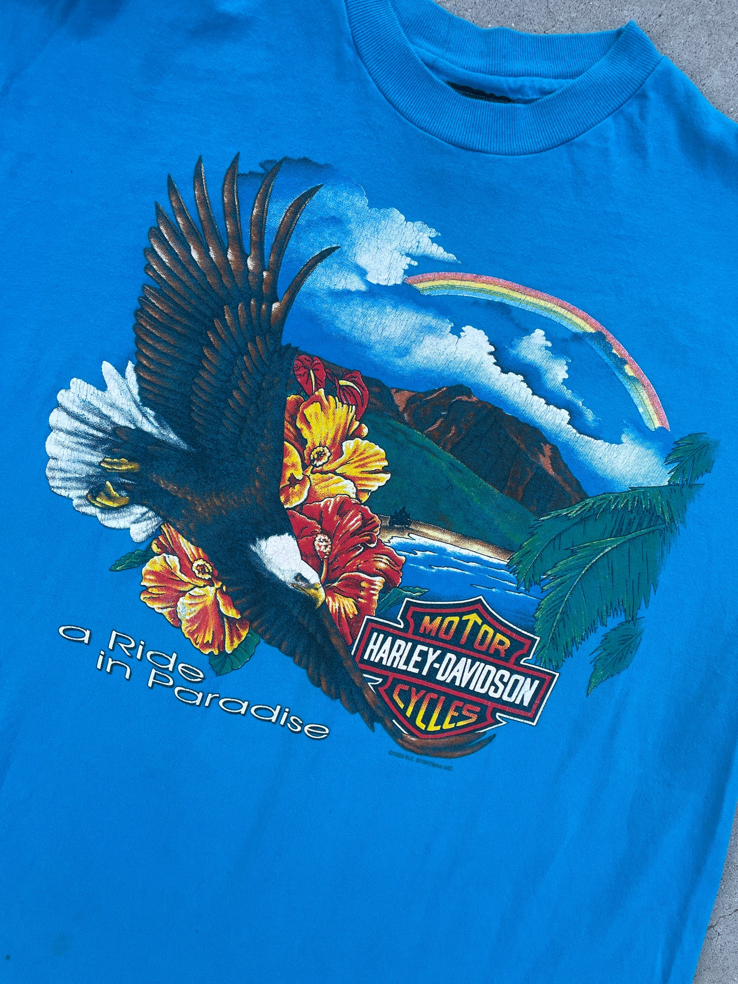 AQUA PARADISE HARLEY DAVIDSON SHIRT