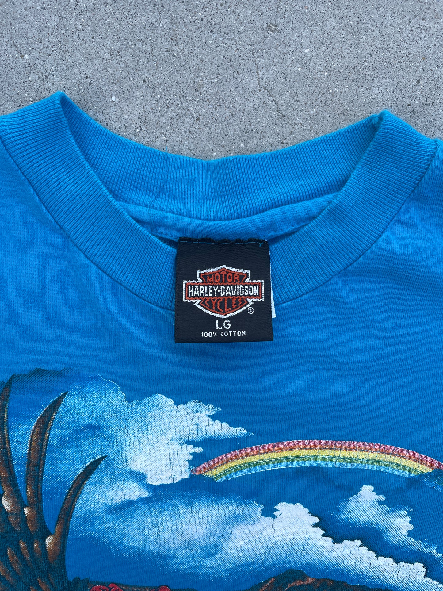 AQUA PARADISE HARLEY DAVIDSON SHIRT
