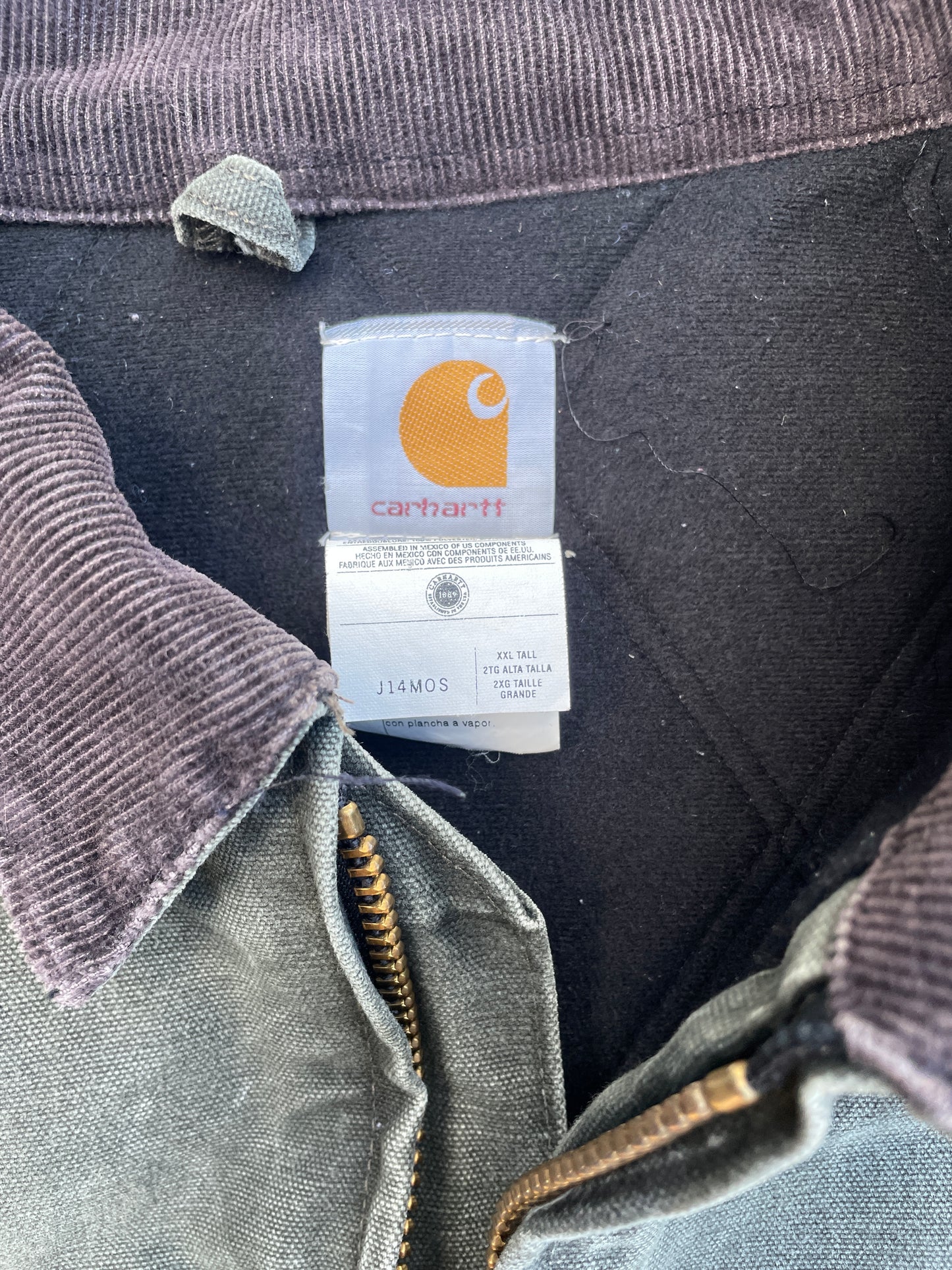 MOSS GREEN SANTA FE CARHARTT JACKET