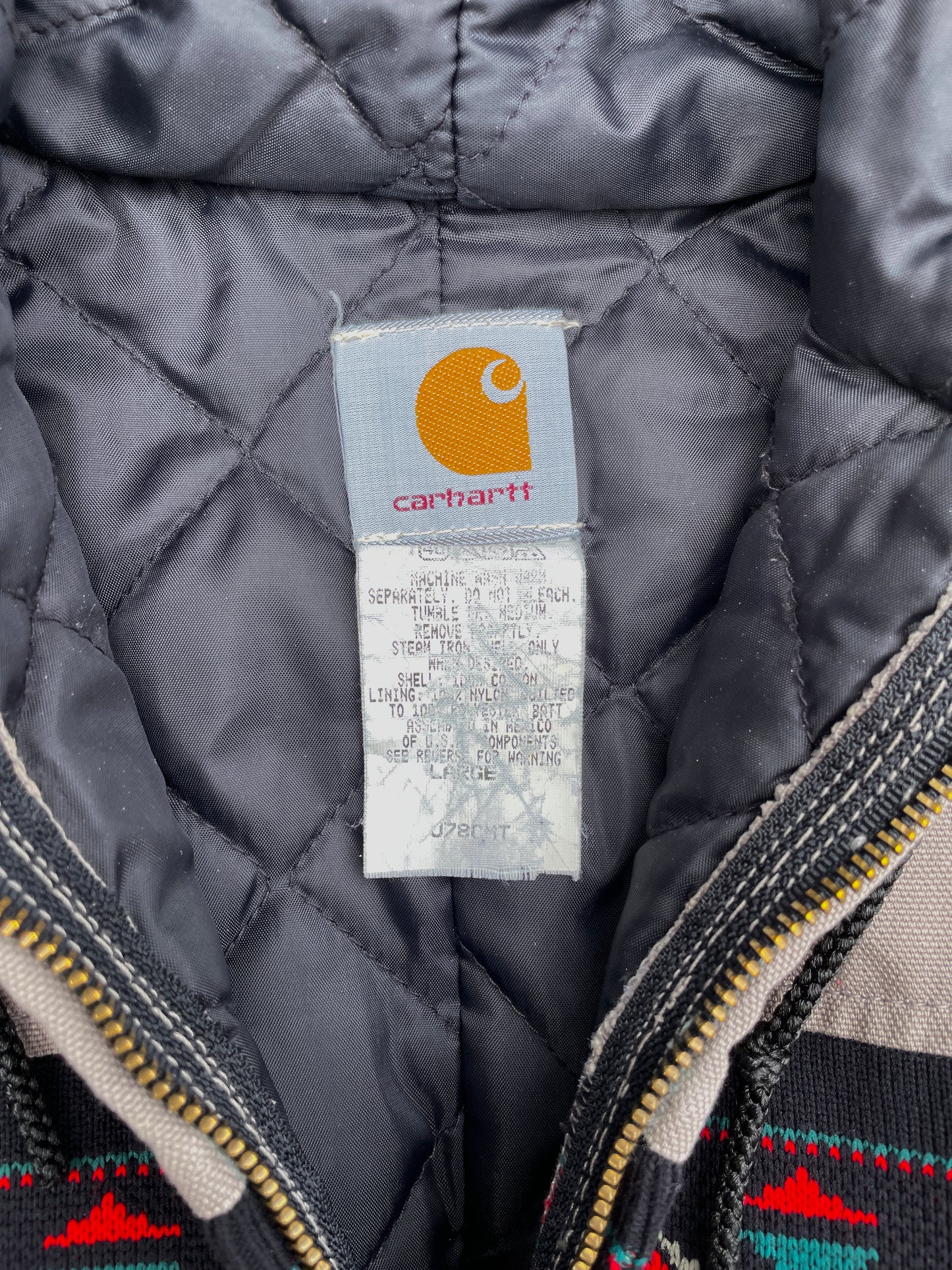 GRAY AZTEC CARHARTT JACKET