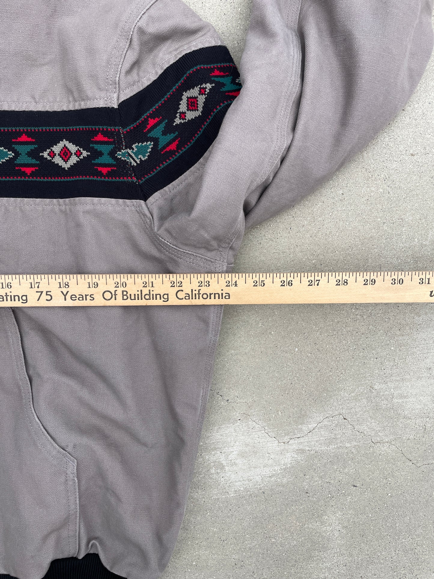 GRAY AZTEC CARHARTT JACKET