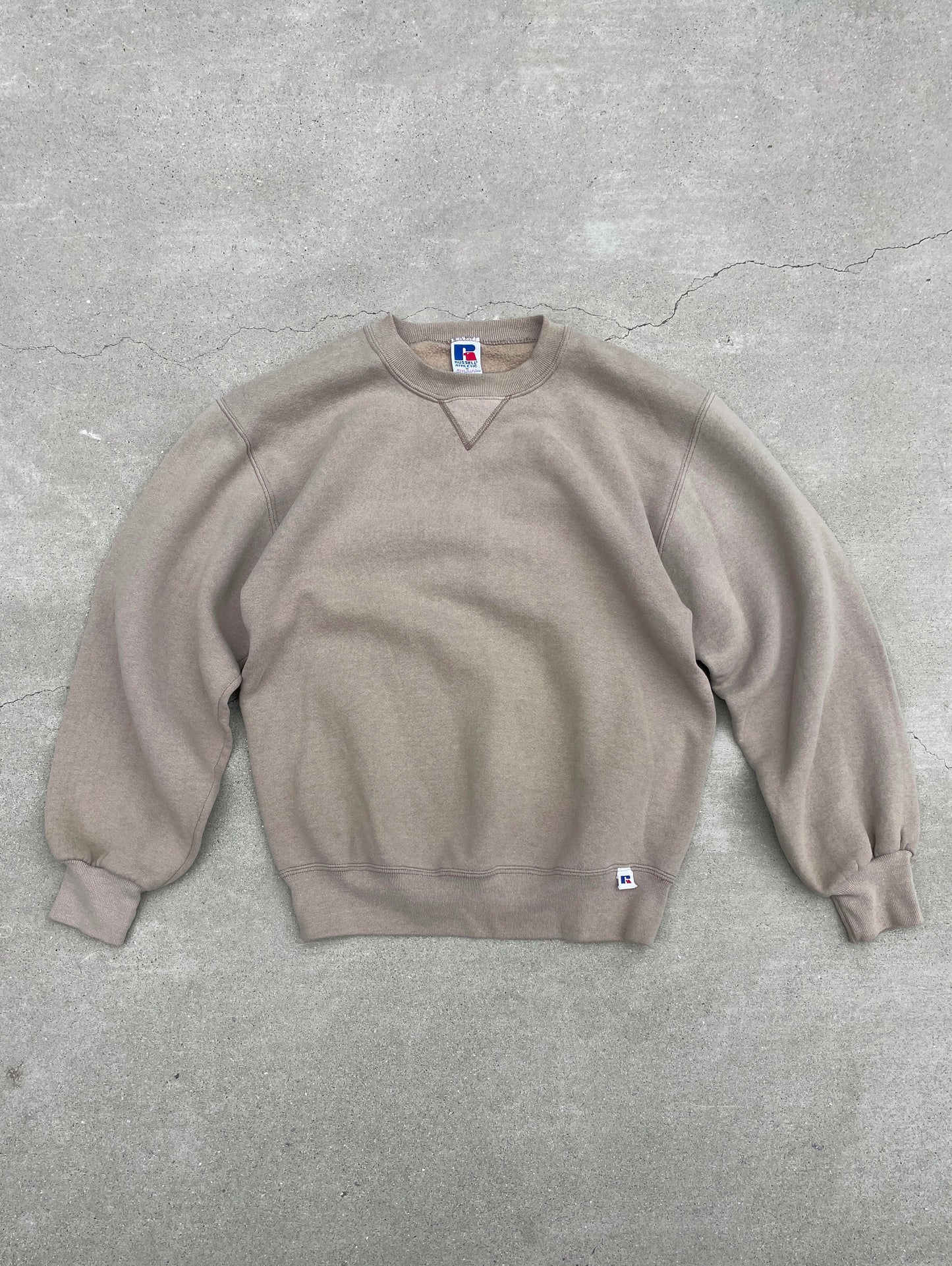 TAN RUSSELL SWEATSHIRT - 1990S
