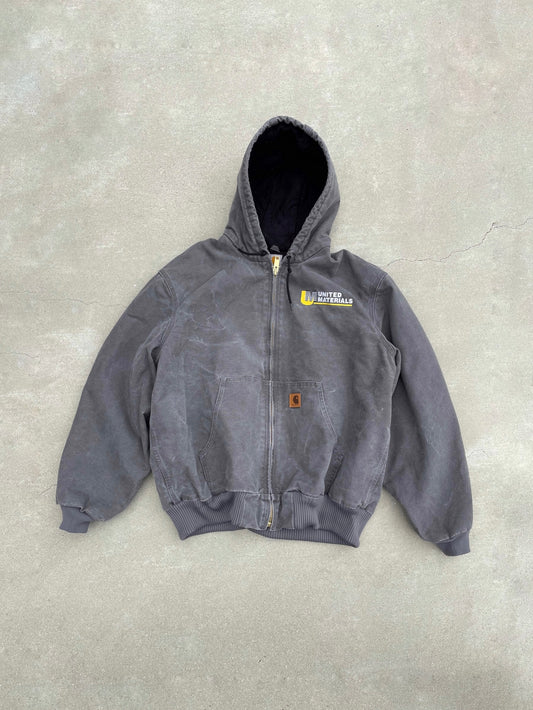 FADED GRAY HOODED CARHARTT JACKET