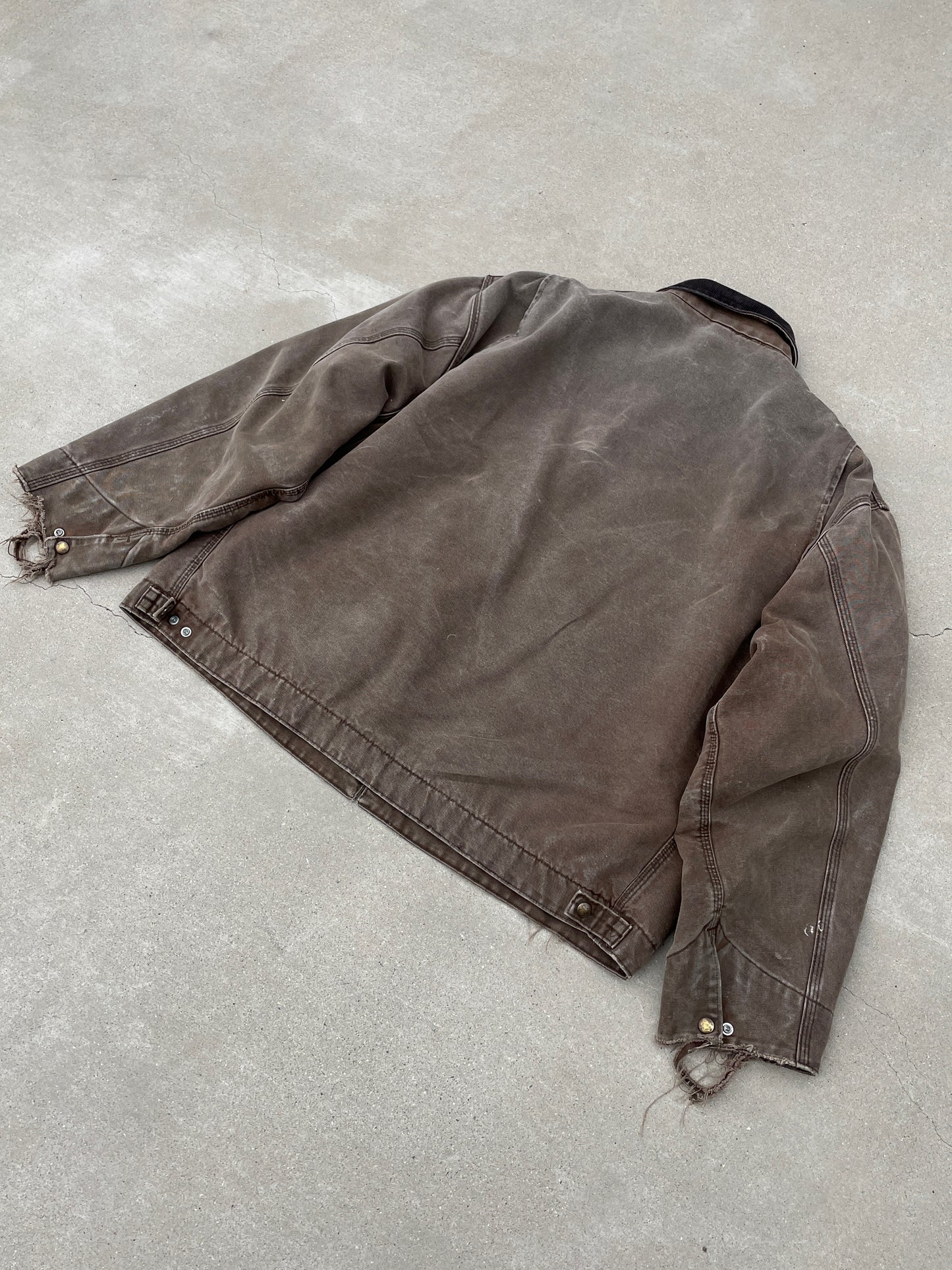 FADED BROWN CARHARTT DETROIT JACKET (TOP GUN)