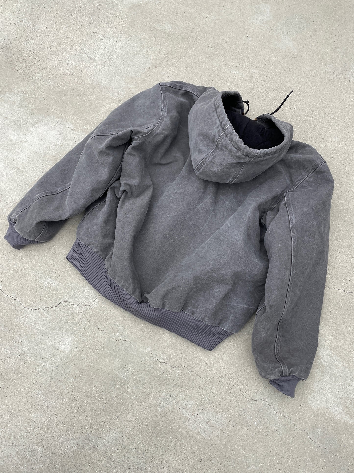 FADED GRAY HOODED CARHARTT JACKET