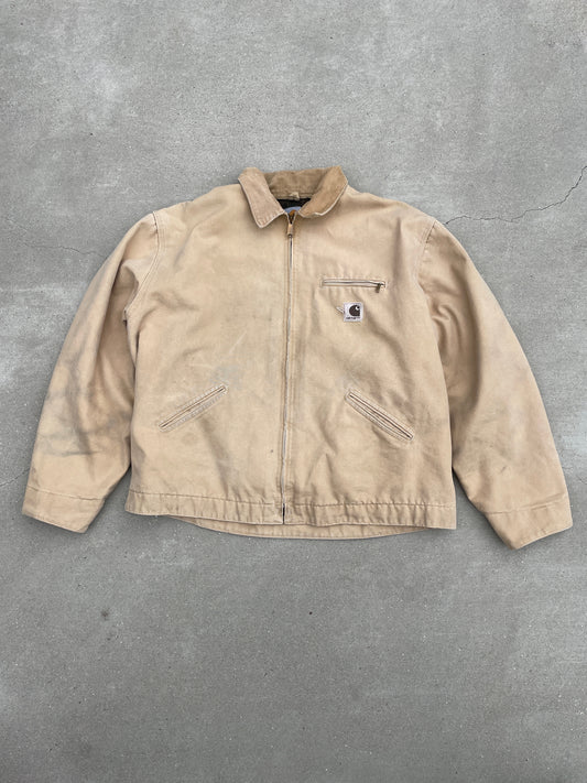 FADED TAN DETROIT CARHARTT  JACKET- 1990S