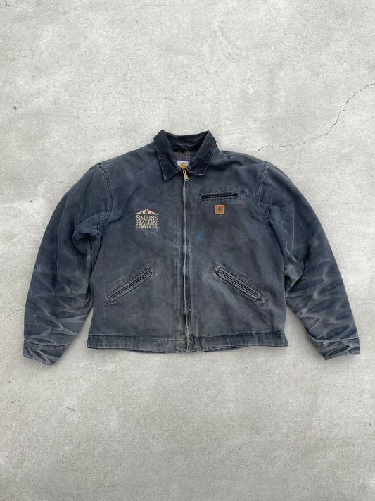 FADED BLACK CARHARTT DETROIT JACKET