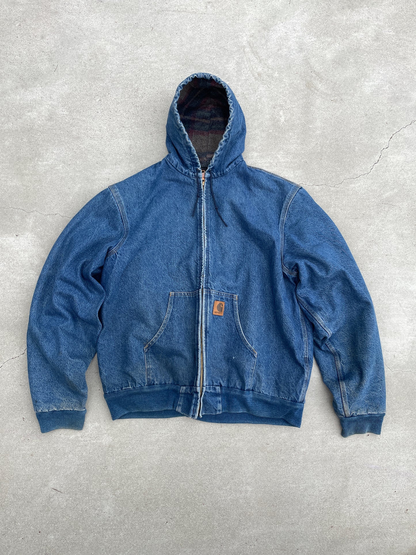 DENIM HOODED CARHARTT JACKET