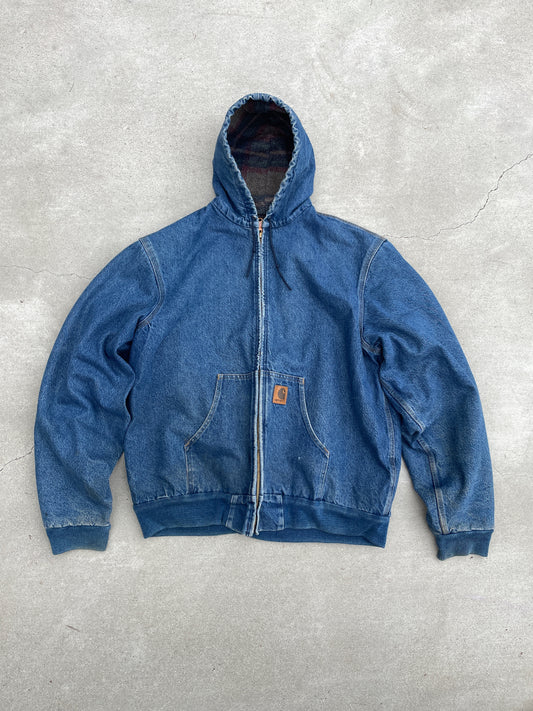 DENIM HOODED CARHARTT JACKET