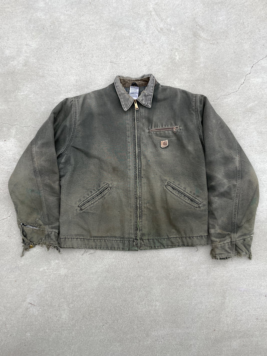 GREEN DETROIT CARHARTT  JACKET- 1990S