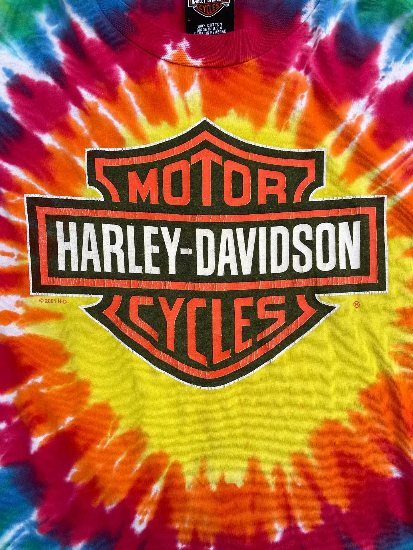 HARLEY DAVIDSON RAINBOW TYE DYE SHIRT