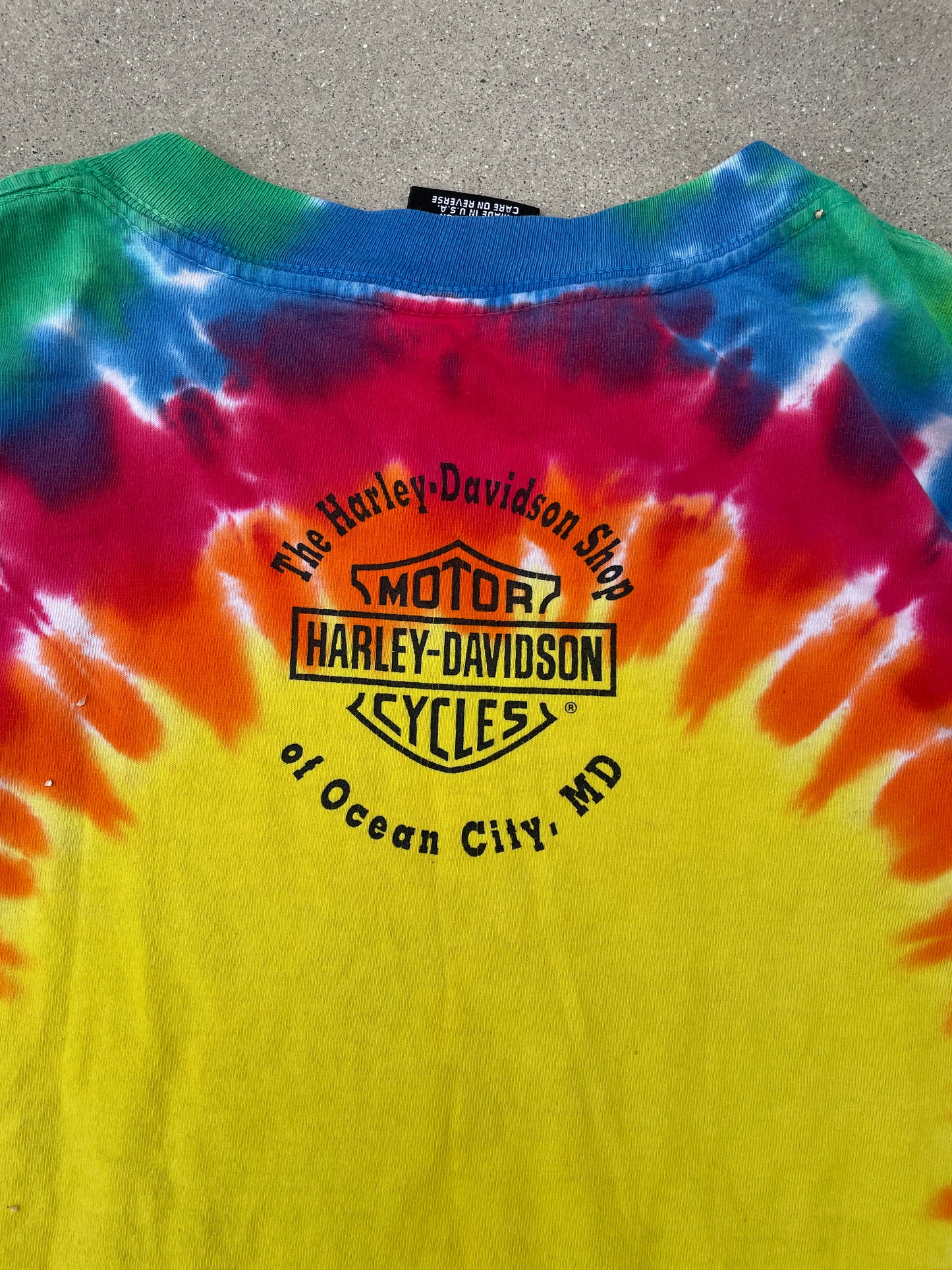 HARLEY DAVIDSON RAINBOW TYE DYE SHIRT