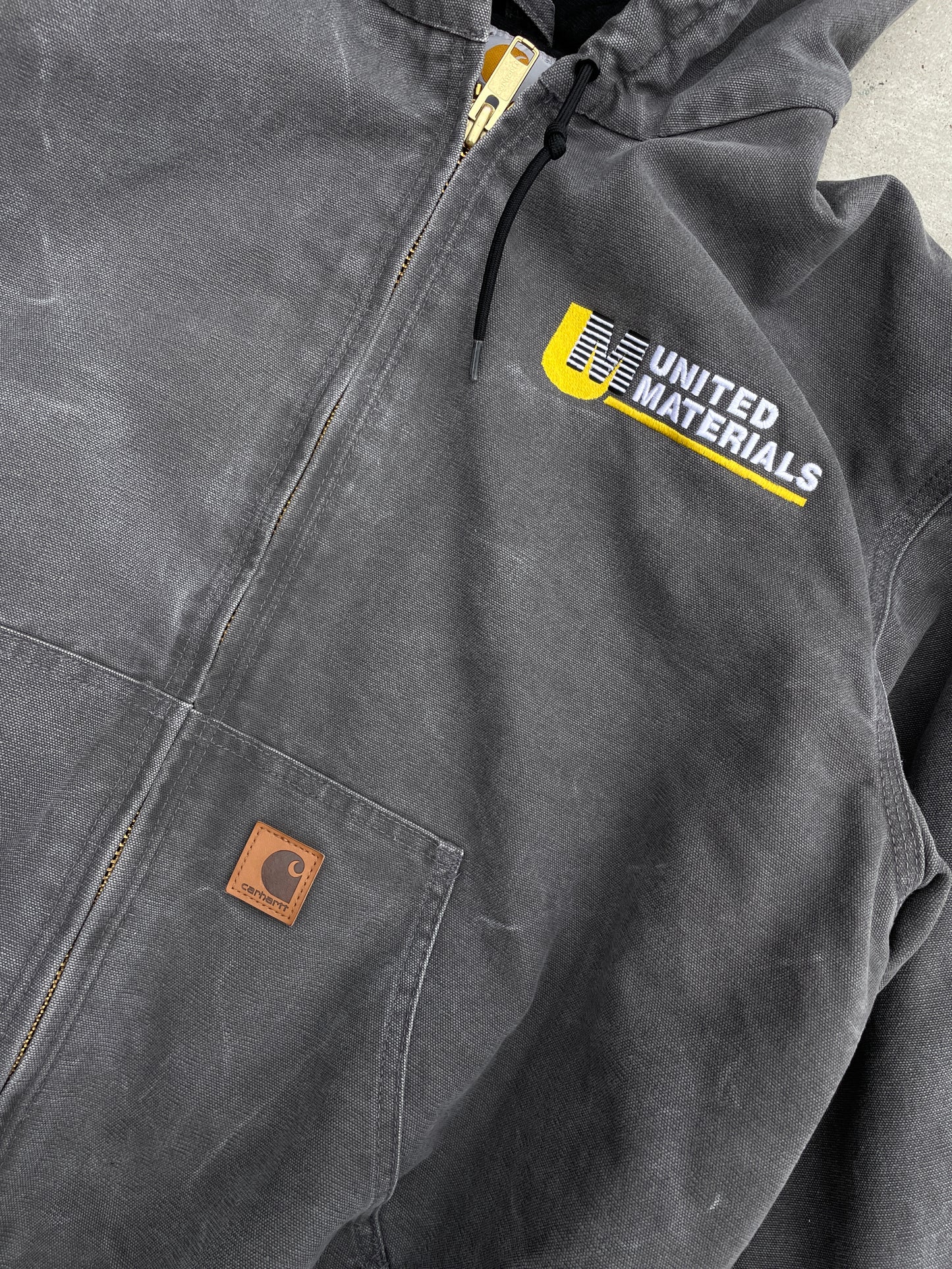 FADED GRAY HOODED CARHARTT JACKET
