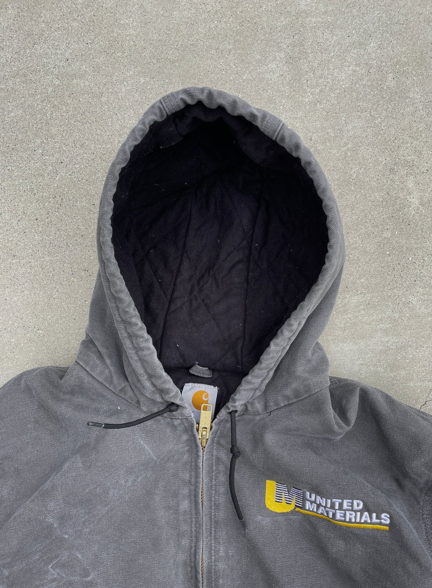 FADED GRAY HOODED CARHARTT JACKET