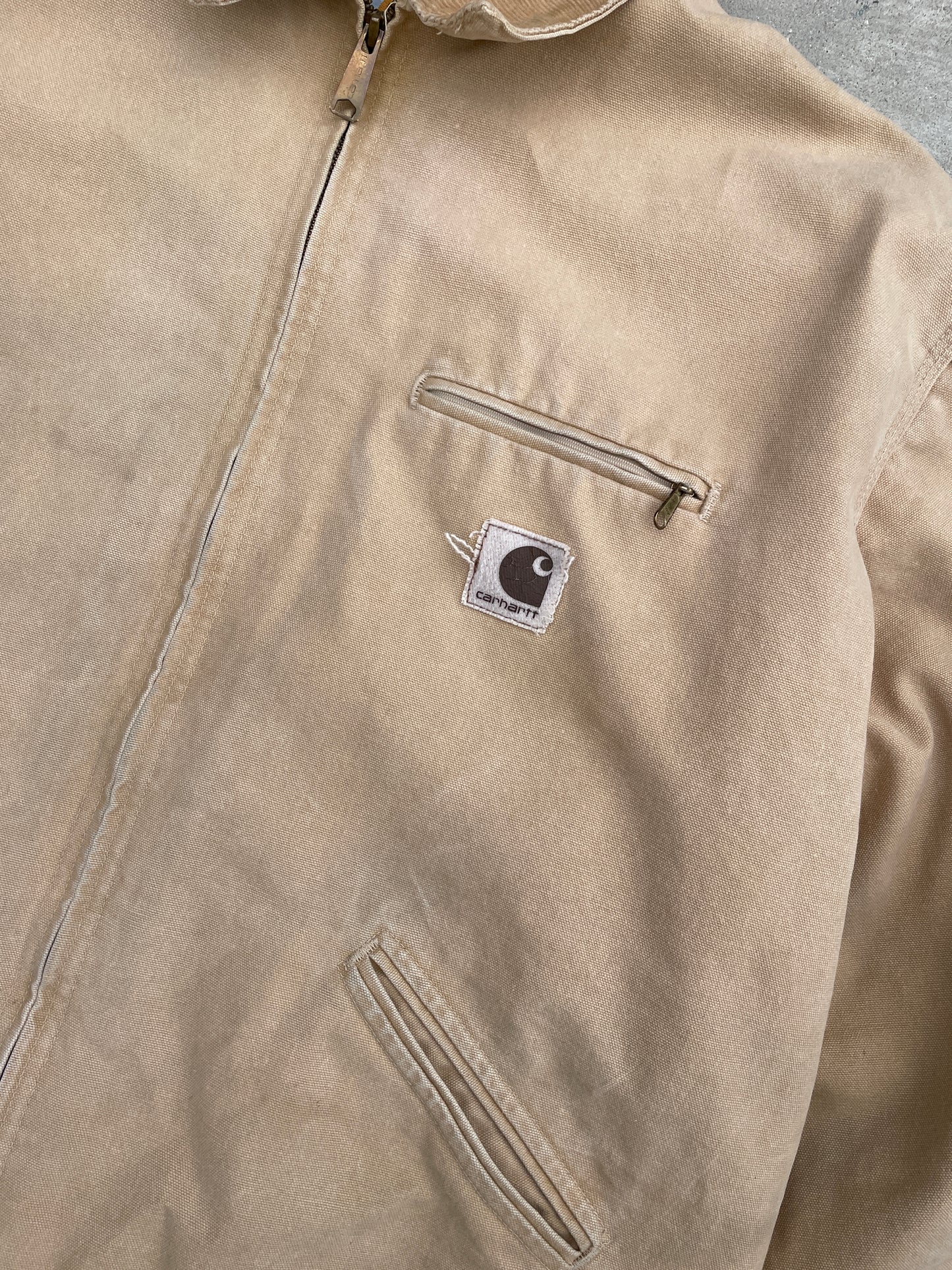 FADED TAN DETROIT CARHARTT  JACKET- 1990S